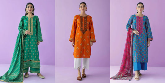 unstitched embroidery lawn suits for ladies