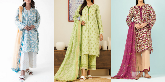New Unstitched Lawn Suits for Women in Summer 2025