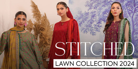 stitched lawn collection 2024
