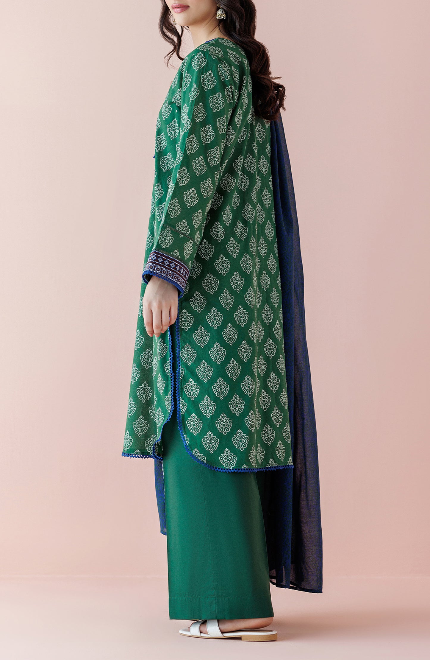 OTL-24-161/U GREEN LAWN Women UNSTITCHED SHIRT DUPATTA PANTS