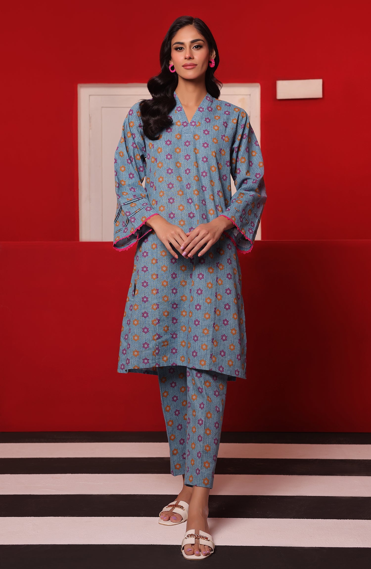 WRCK23W-2022 KHADDAR Women READY TO WEAR SHIRT PANTS