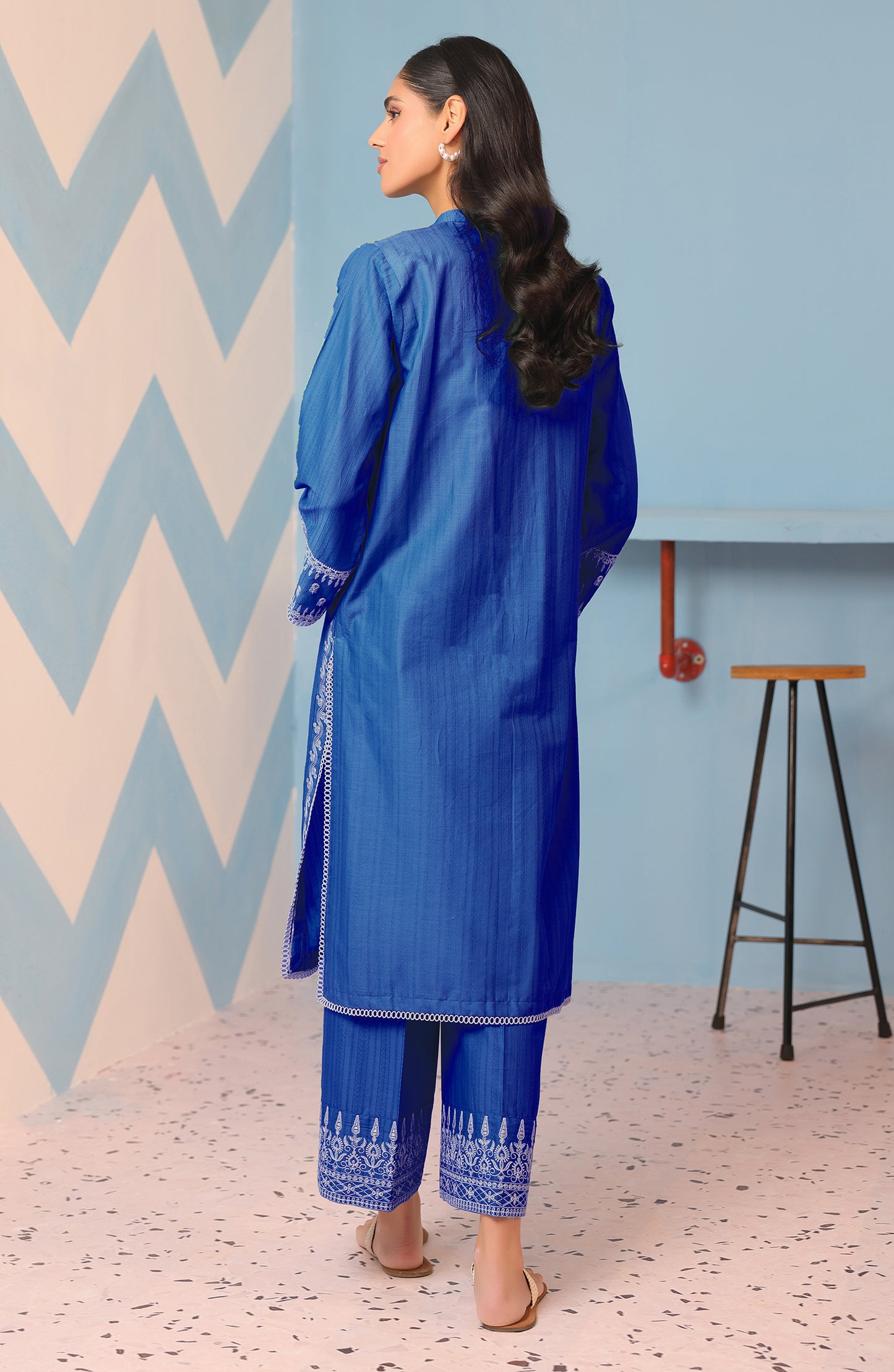 WRHJ23W-2024 JACQUARD Women READY TO WEAR SHIRT PANTS