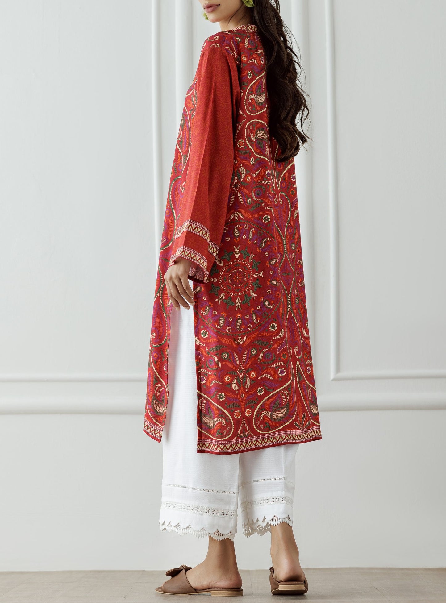 UNSTITCHED Printed Linen Shirt - 1 Piece - HCS-24-103