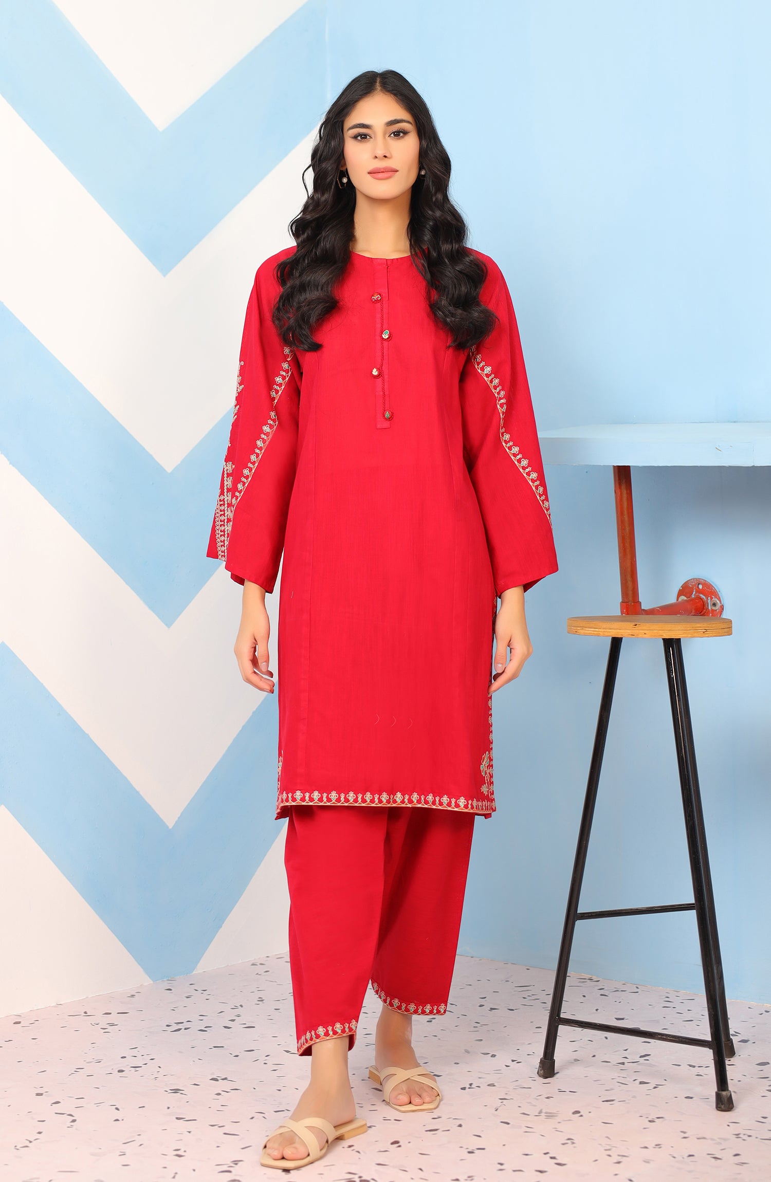 WRCK23W-2014 KHADDAR Women READY TO WEAR SHIRT PANTS