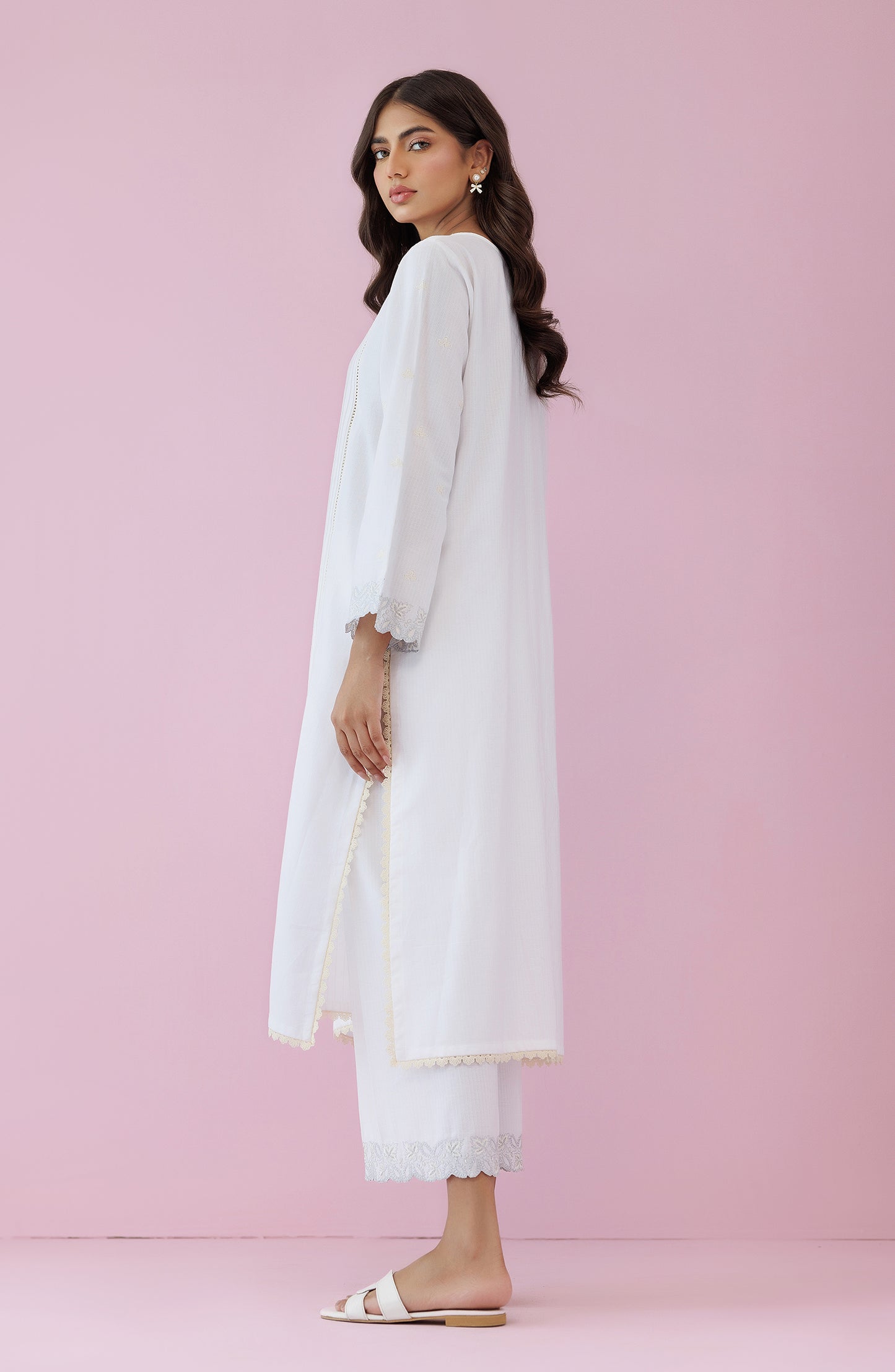 WRHD24S-2006 DOBBY Women READY TO WEAR SHIRT PANTS