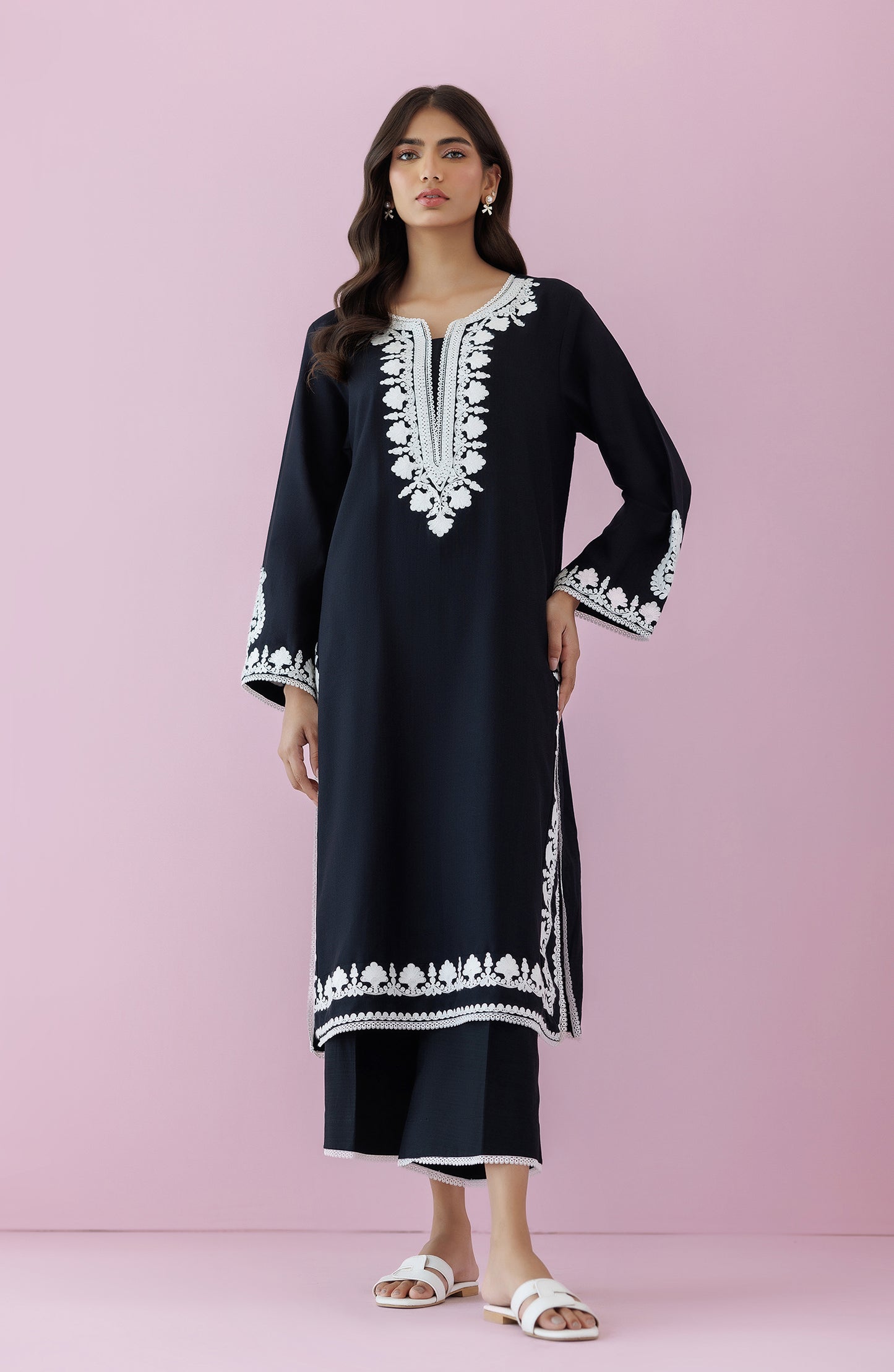 WRHD24S-2001 DOBBY Women READY TO WEAR SHIRT PANTS