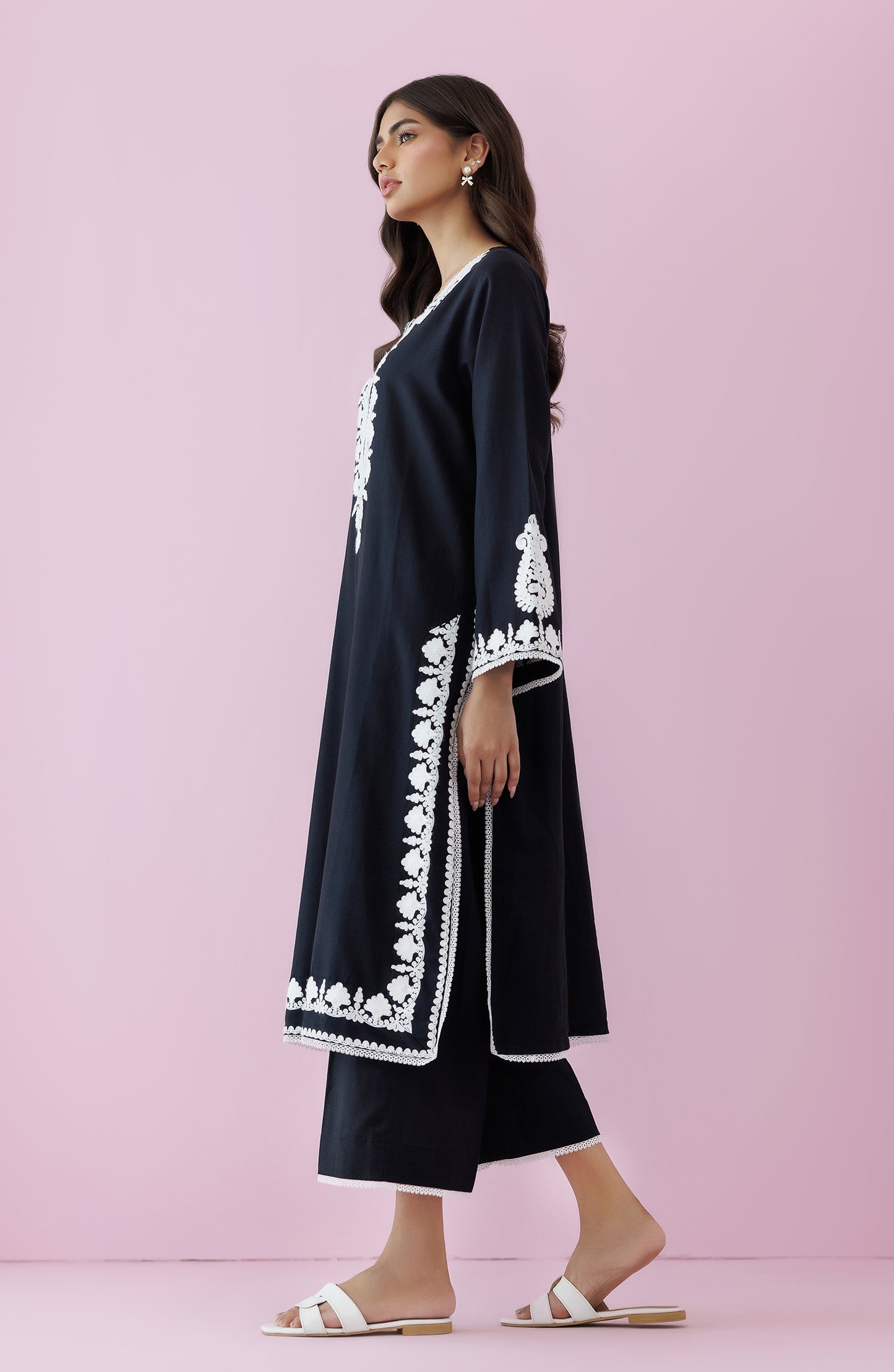 WRHD24S-2001 DOBBY Women READY TO WEAR SHIRT PANTS