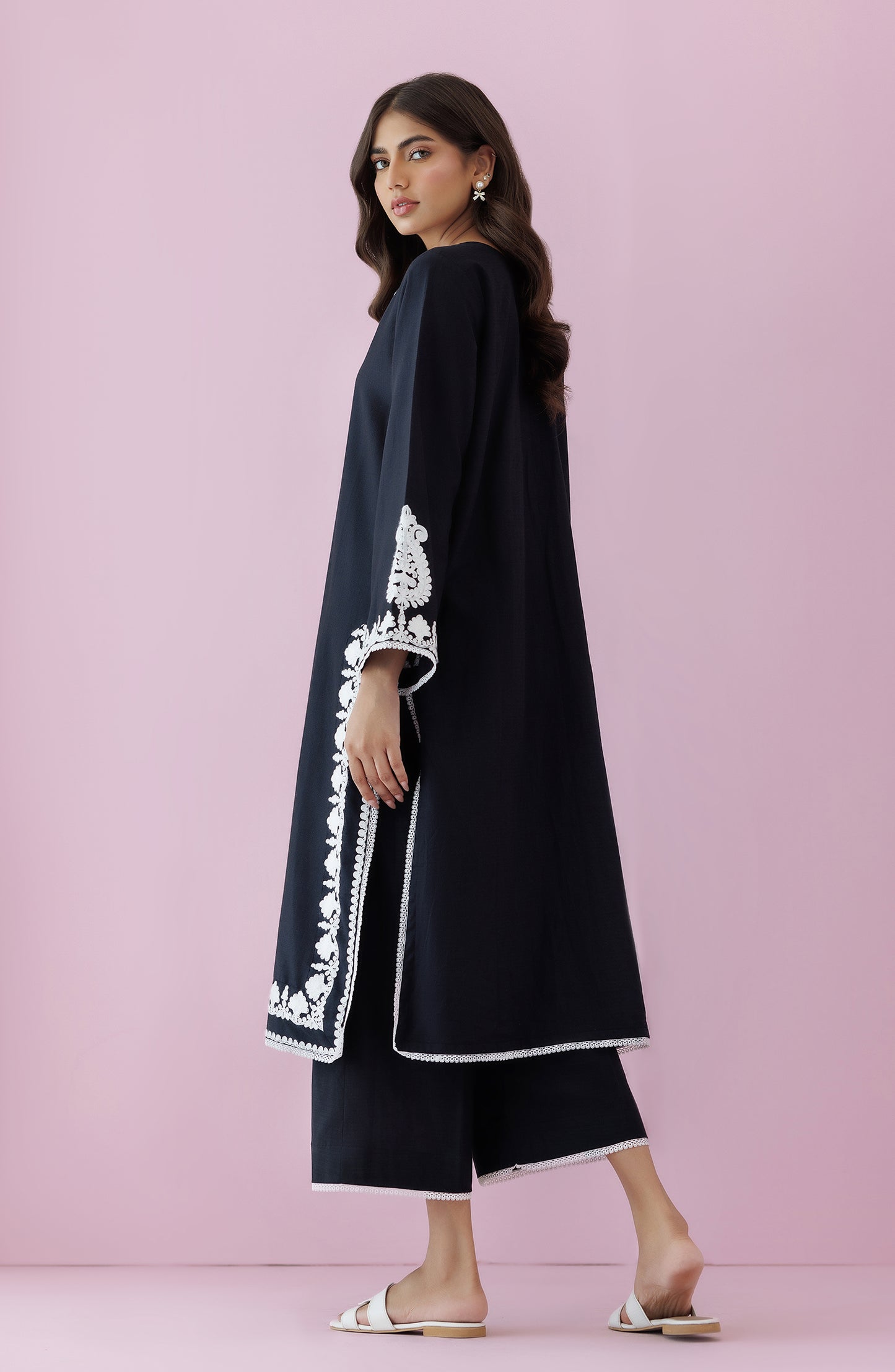 WRHD24S-2001 DOBBY Women READY TO WEAR SHIRT PANTS