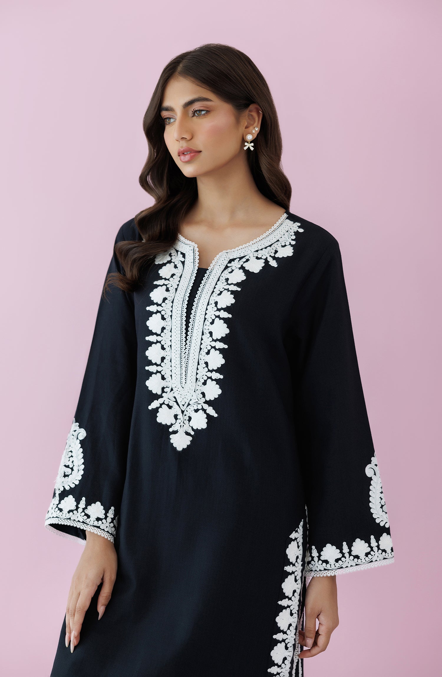 WRHD24S-2001 DOBBY Women READY TO WEAR SHIRT PANTS