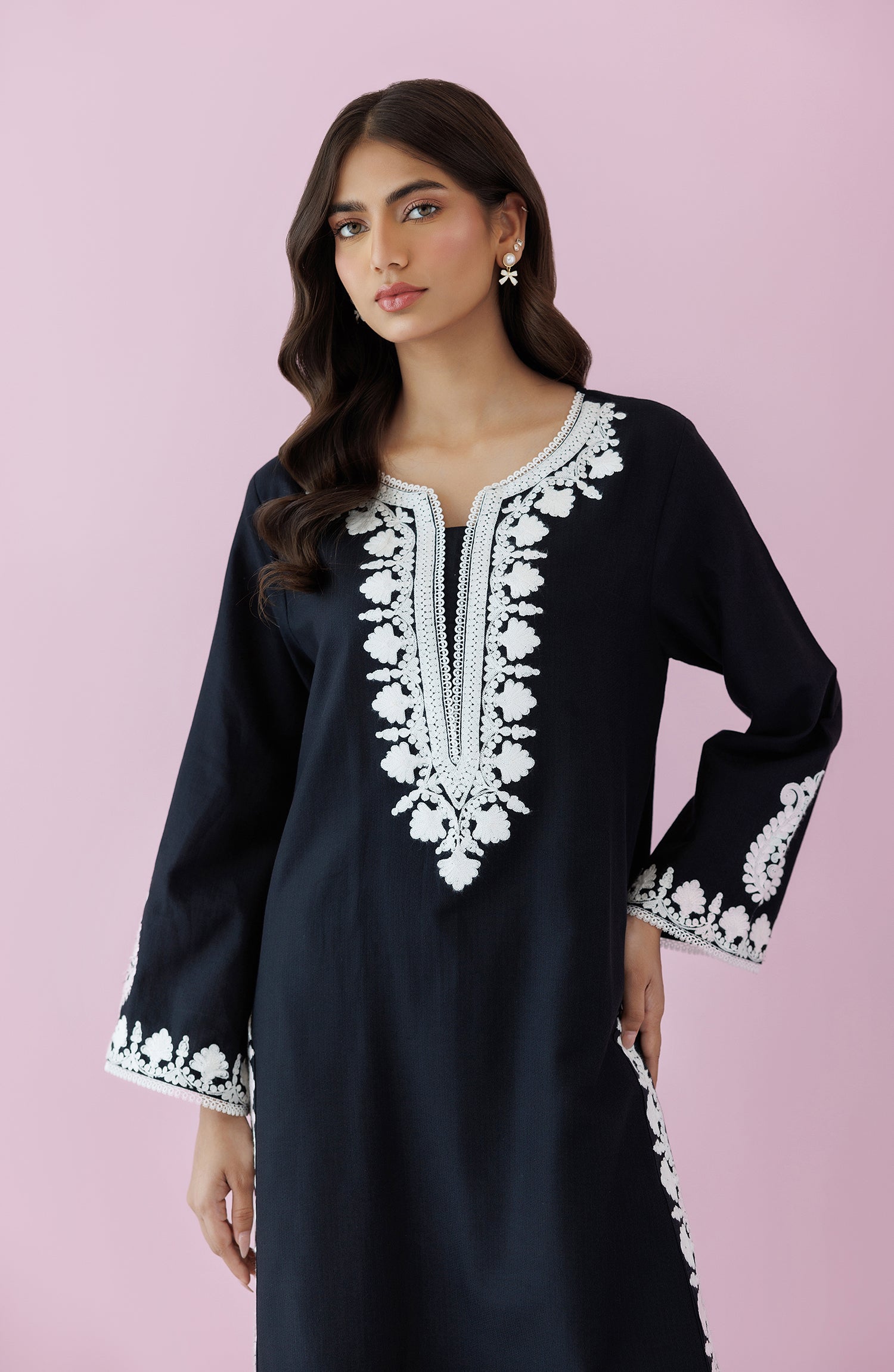 WRHD24S-2001 DOBBY Women READY TO WEAR SHIRT PANTS