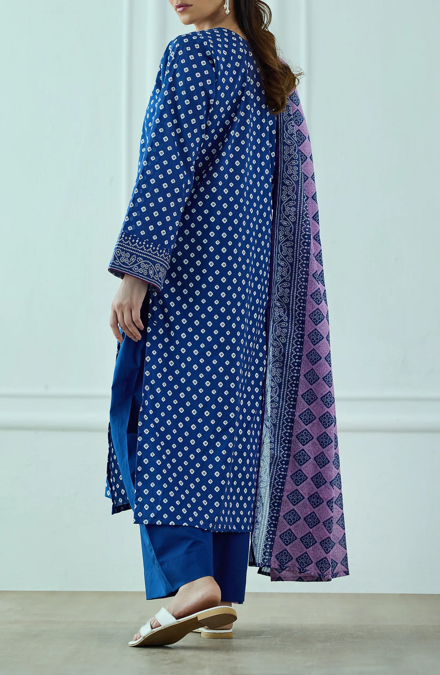 Unstitched | 3 Piece | Printed | Lawn Shirt | OTL-20365/U BLUE
