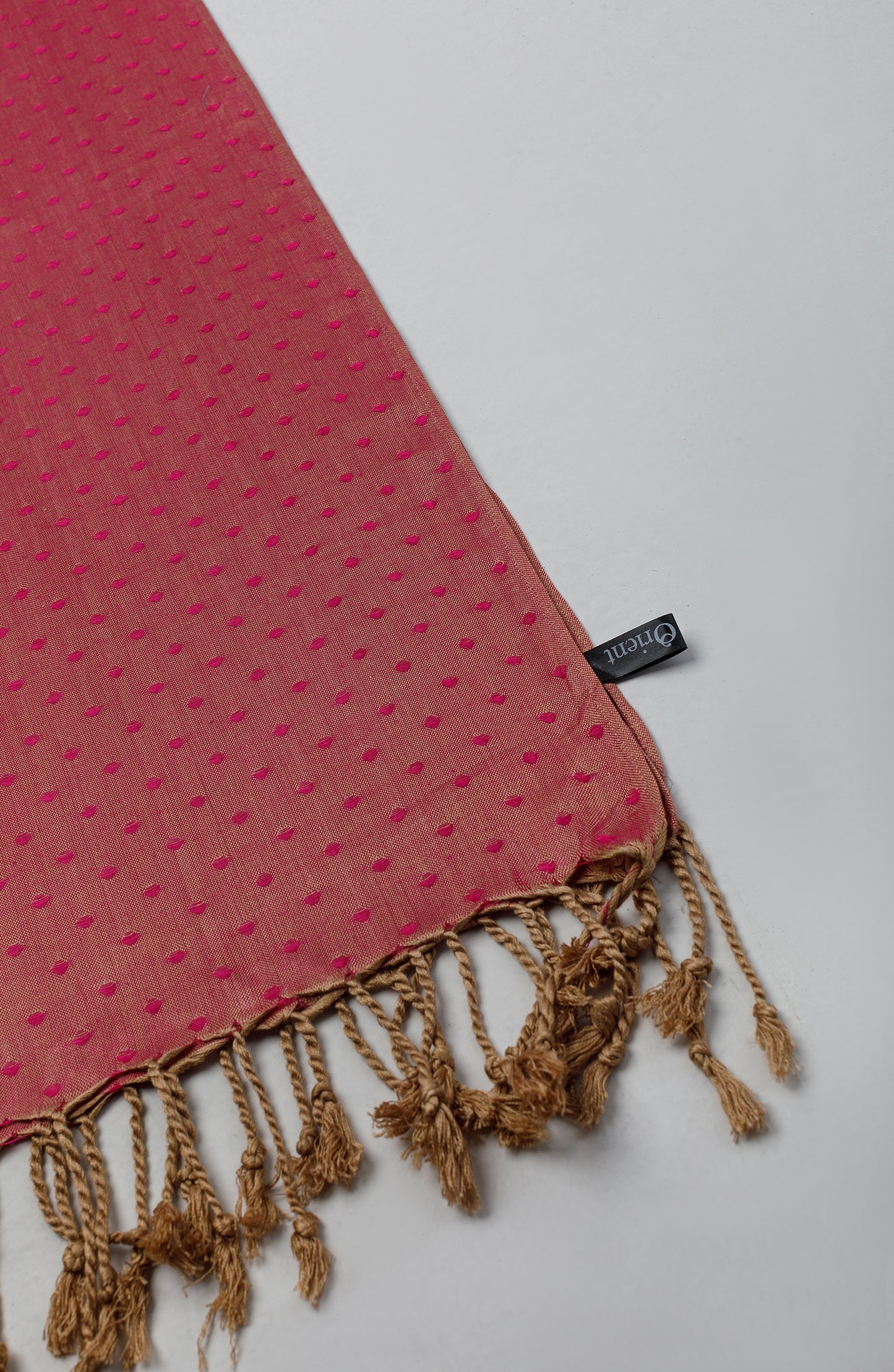 NA-D-PL-23-037 RED COTTON ACCESSORIES SCARF