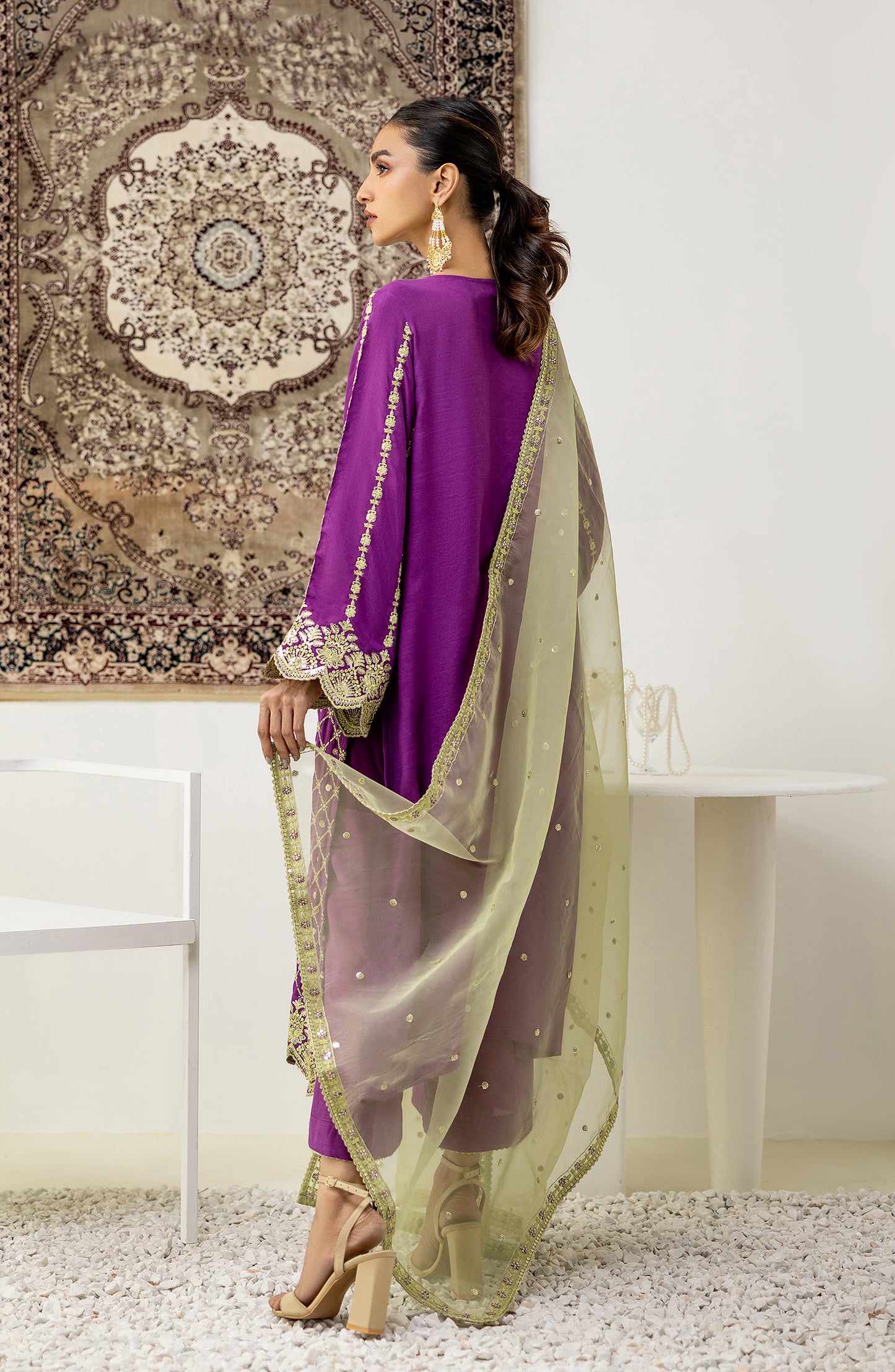 NF-SDT-23-027/U RAW SILK Women UNSTITCHED SHIRT DUPATTA PANTS