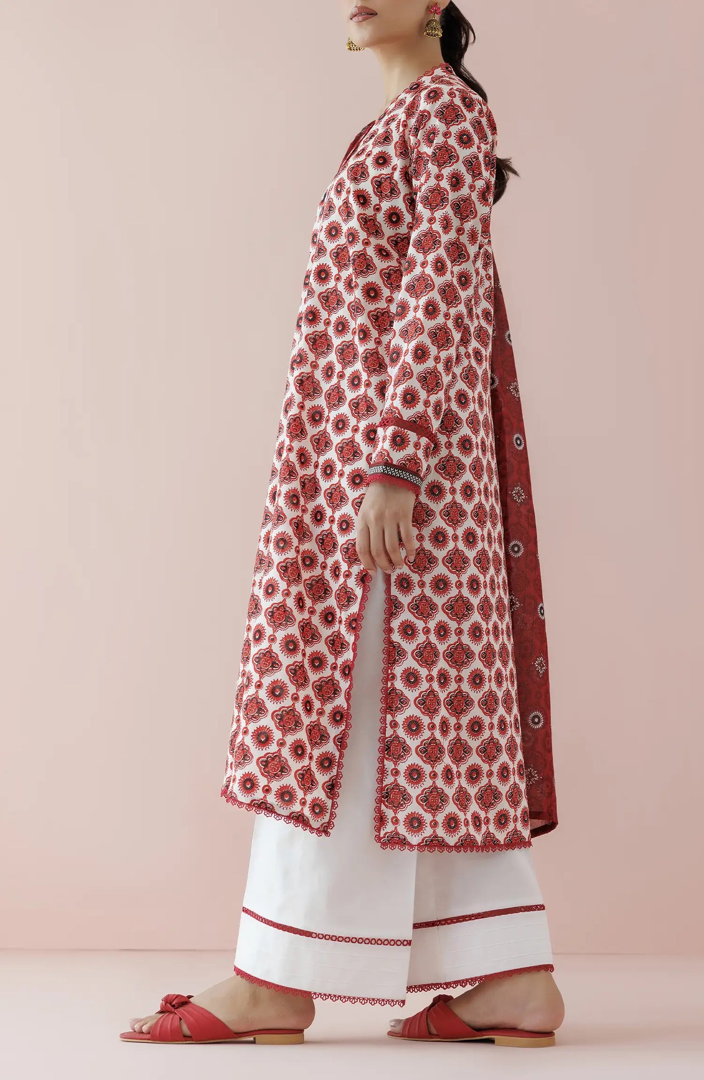 OTL-24-158 LAWN Women STITCHED SHIRT DUPATTA PANTS