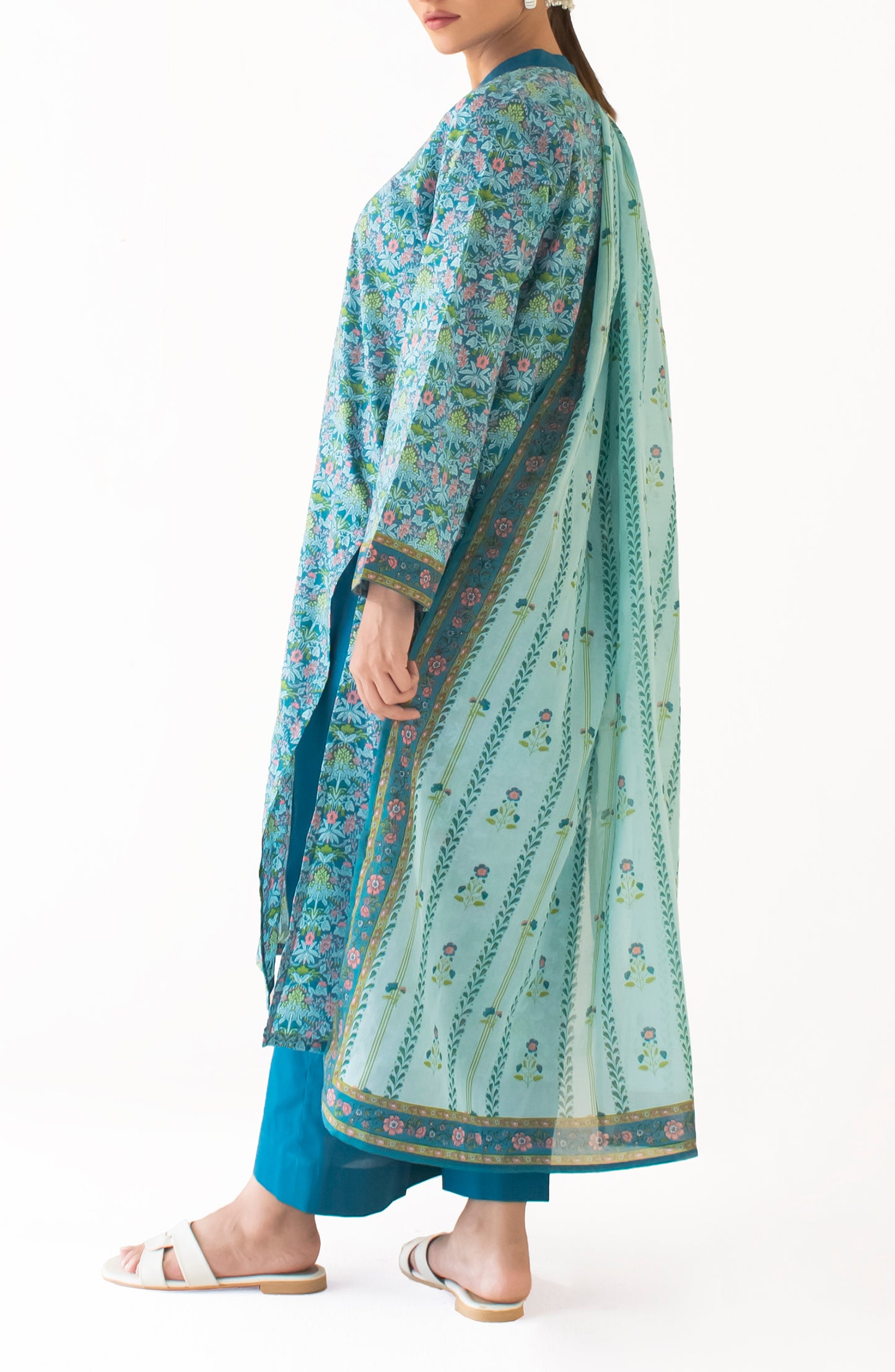 Stitched Printed Shirt Dupatta & Pant - 3 Piece - OTL-24-216