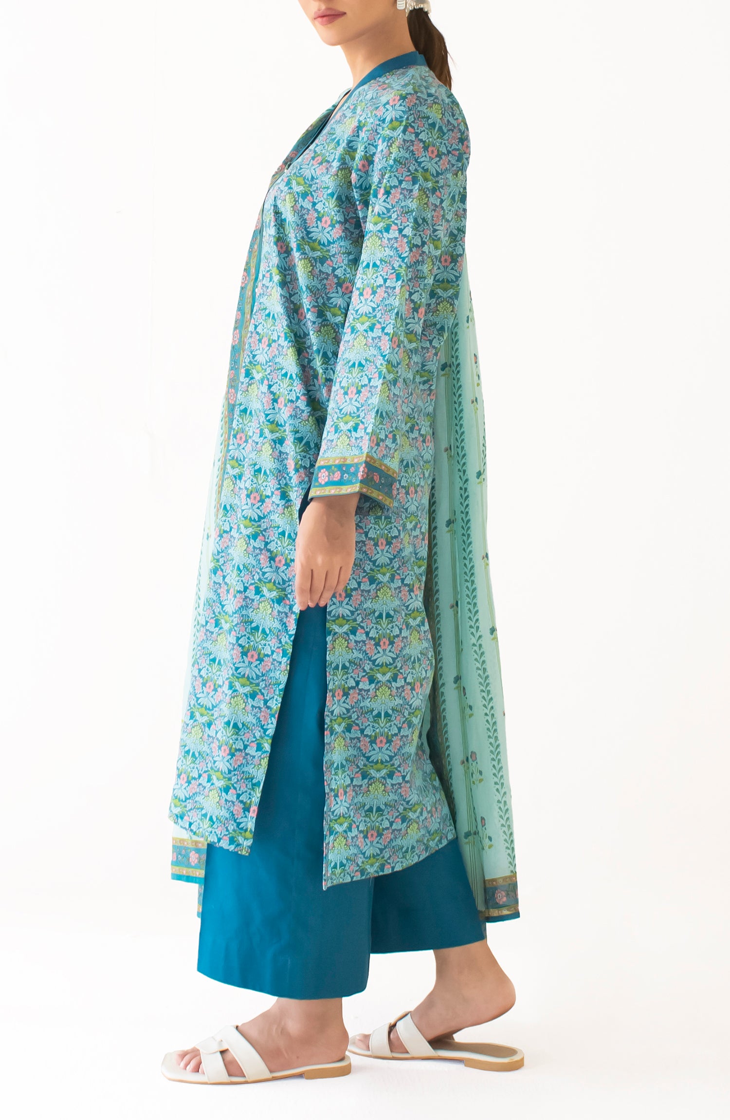 Stitched Printed Shirt Dupatta & Pant - 3 Piece - OTL-24-216