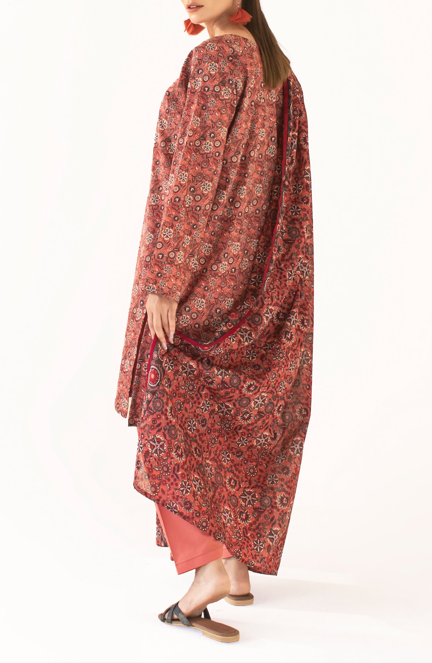Stitched Printed Shirt Dupatta & Pant - 3 Piece - OTL-24-387