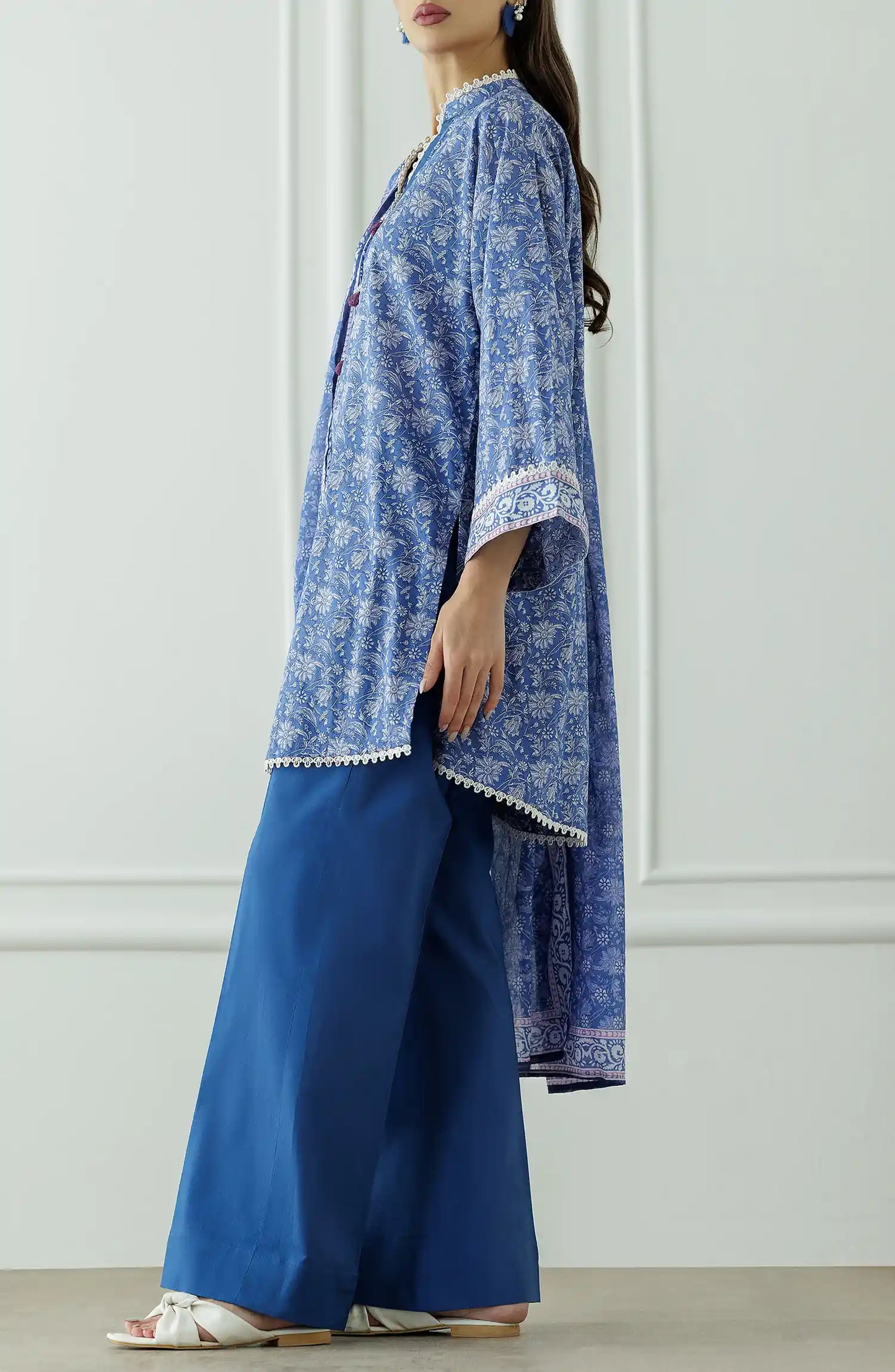 Stitched Printed Lawn Shirt Dupatta & Pant - 3 Piece - OTL-25-006S2