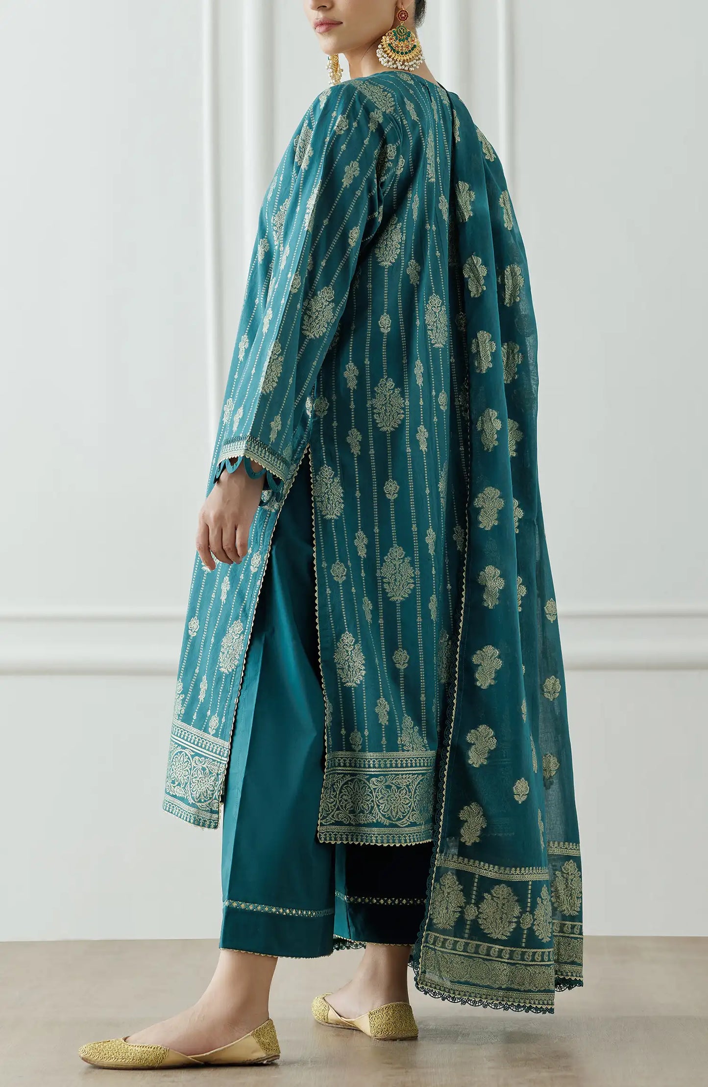 Unstitched Printed Shirt Dupatta & Pant - 3 Piece - OTL-25-111