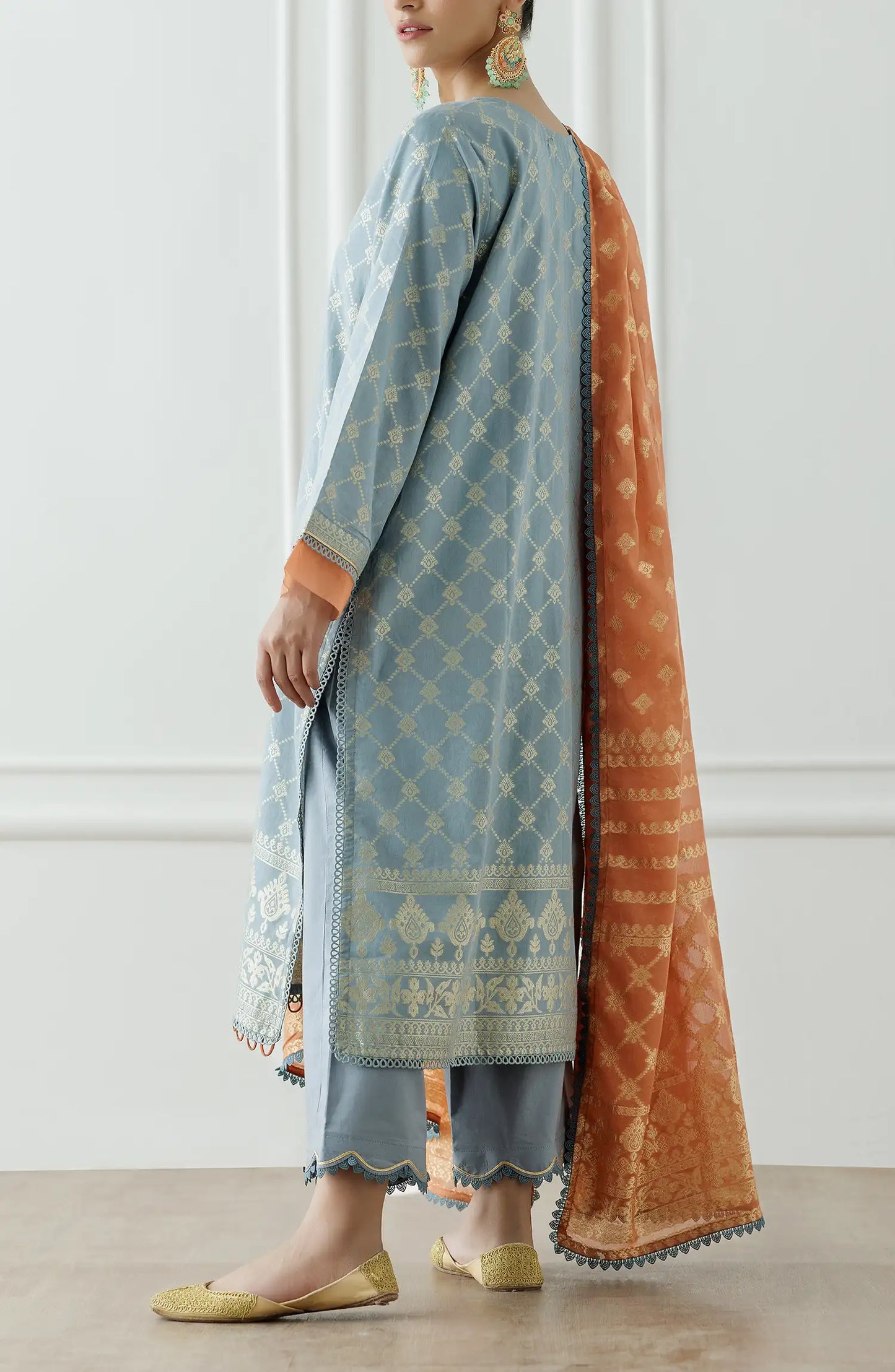 Unstitched Printed Shirt Dupatta & Pant - 3 Piece - OTL-25-259