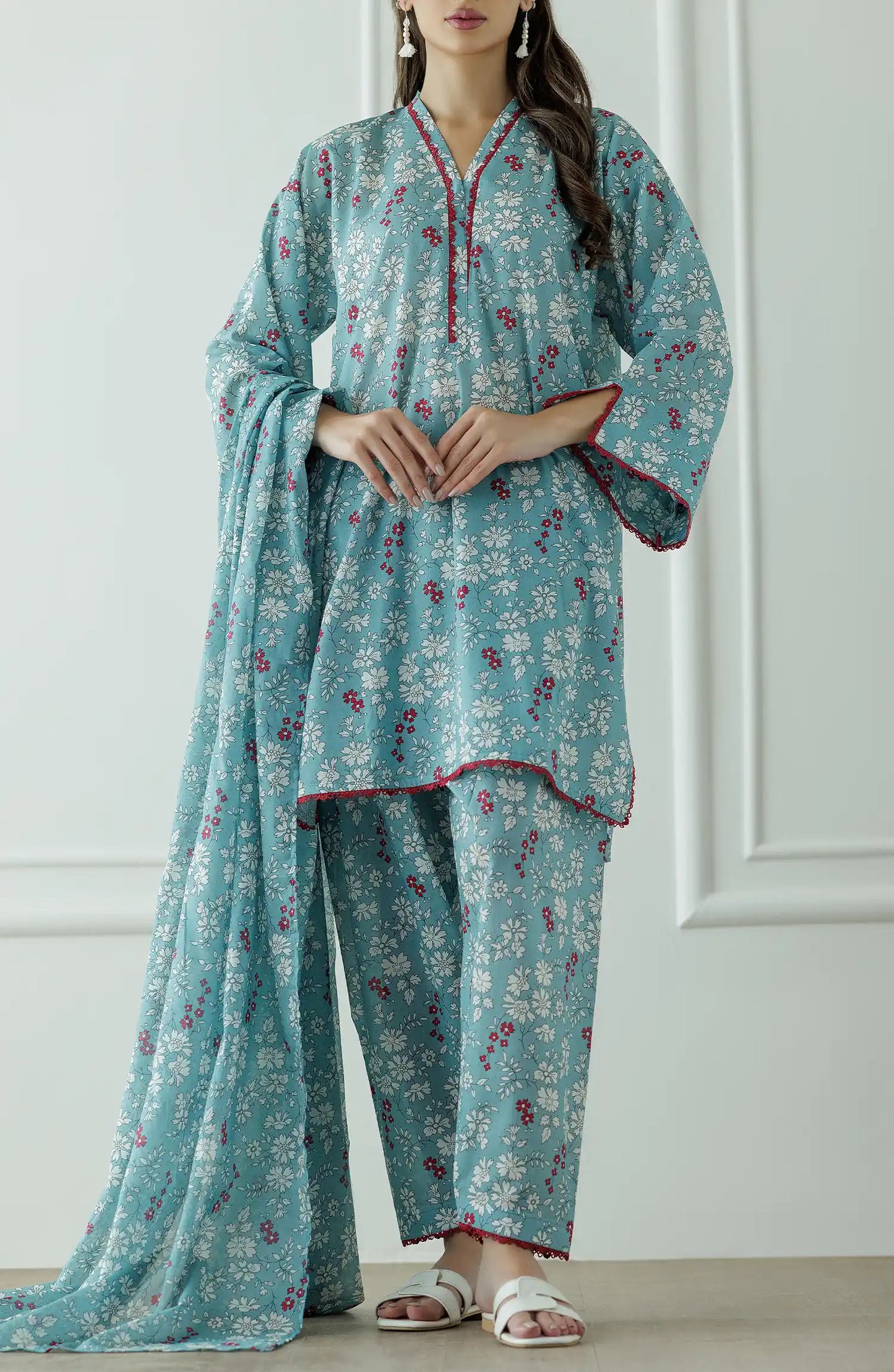 Stitched | 3 Piece | Printed Lawn | OTL-25-343