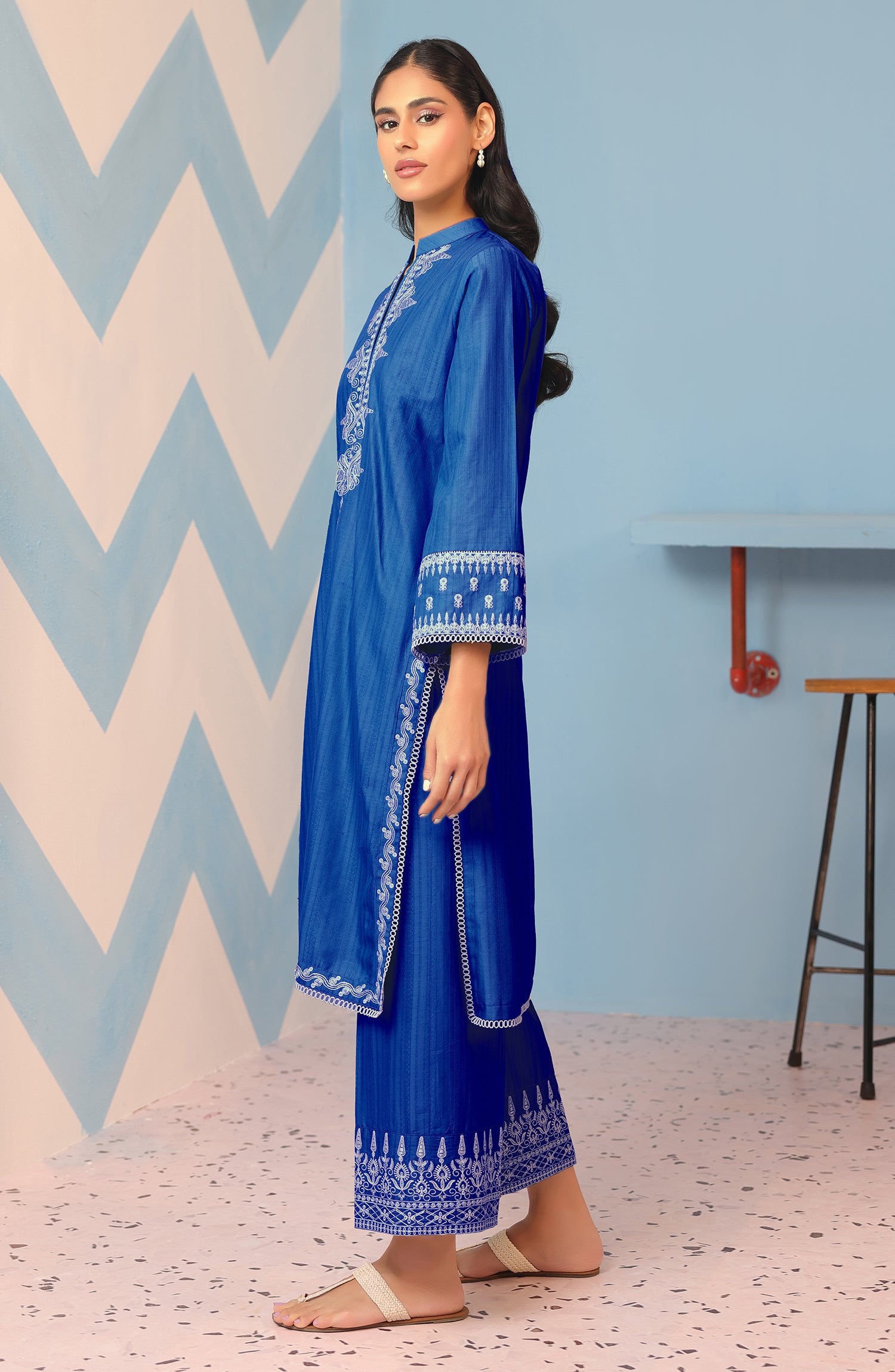 WRHJ23W-2024 JACQUARD Women READY TO WEAR SHIRT PANTS