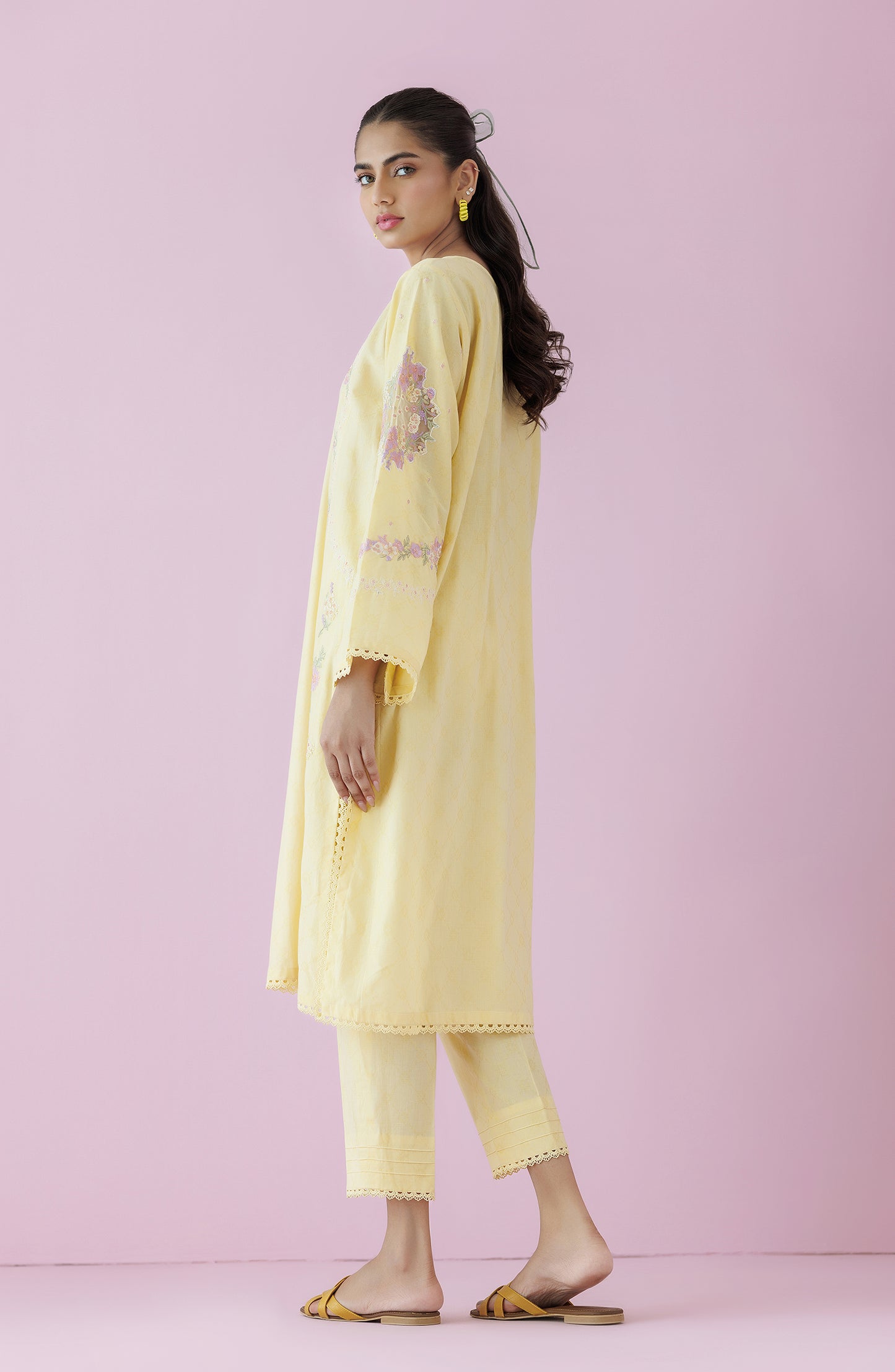 WRCJ24S-2027 JACQUARD Women READY TO WEAR SHIRT PANTS