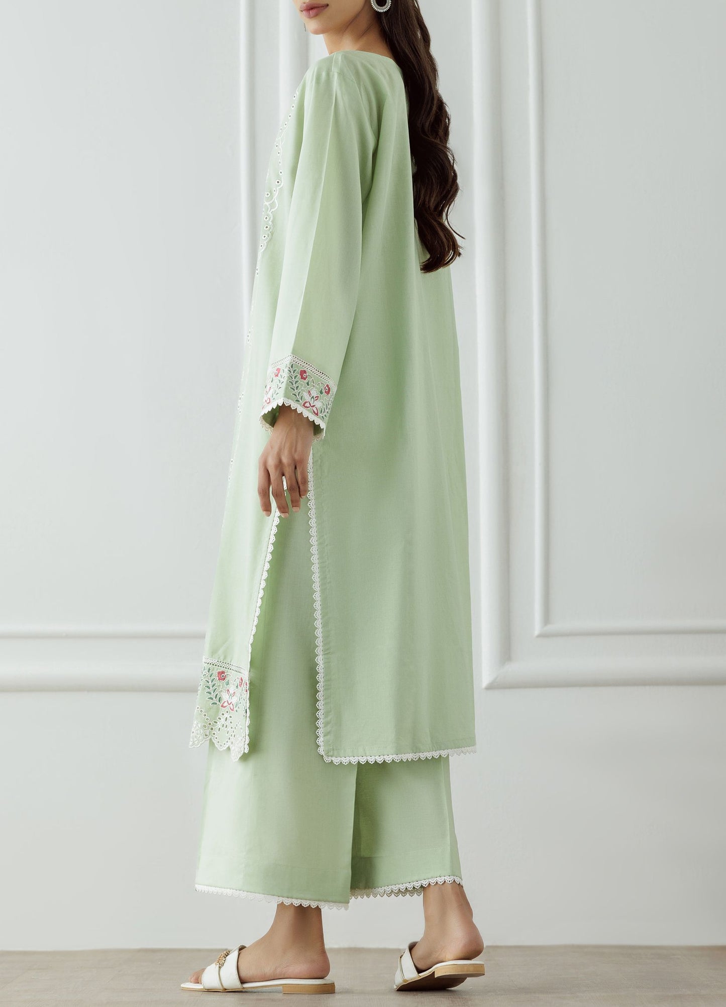 Stitched Embroidered Lawn Shirt & Pant - 2 Piece (Co-ord Set) - WRCJ25S-2006