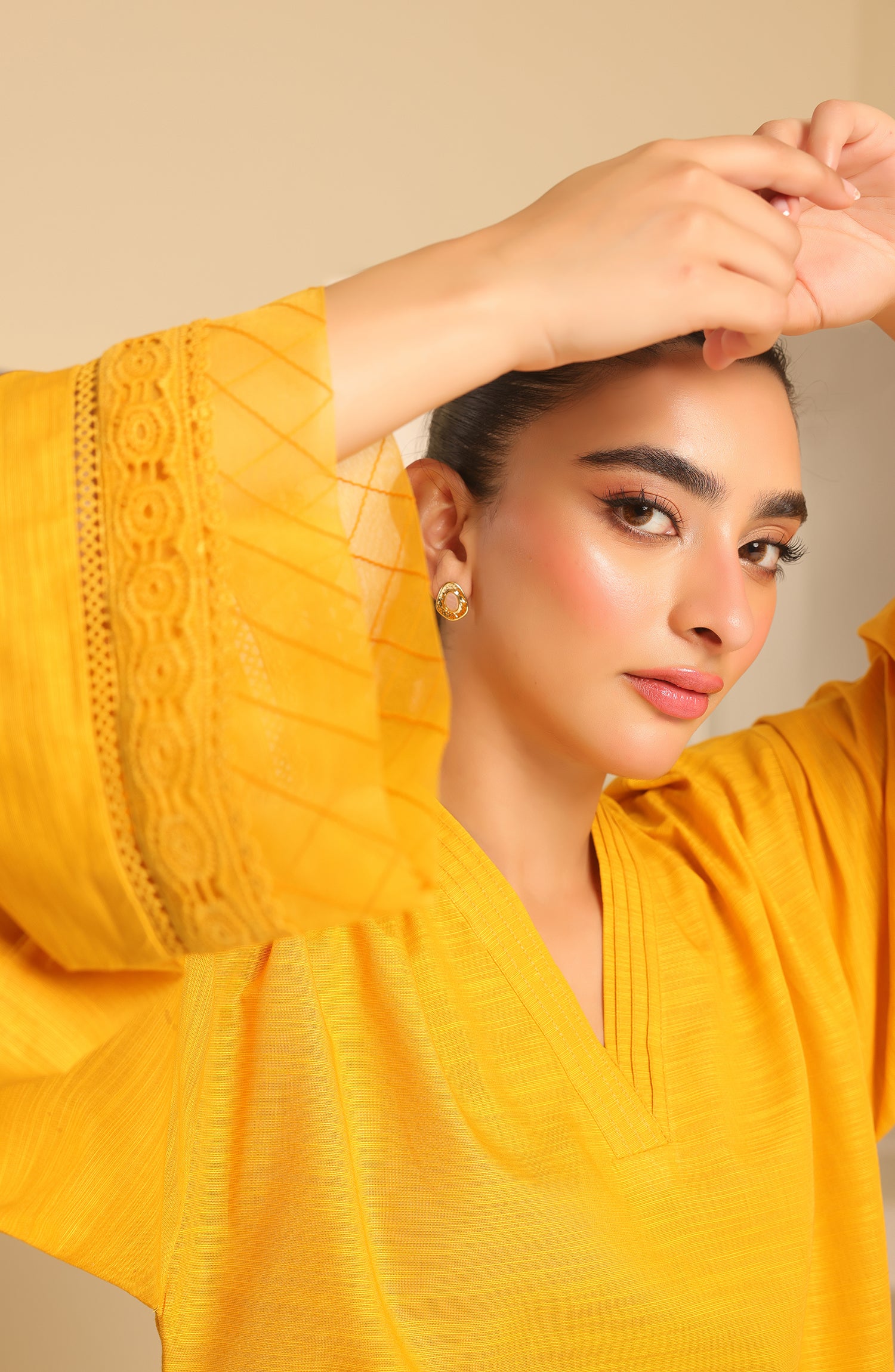 WRCK23W-2005 COTTON TEXTURED Women READY TO WEAR SHIRT PANTS