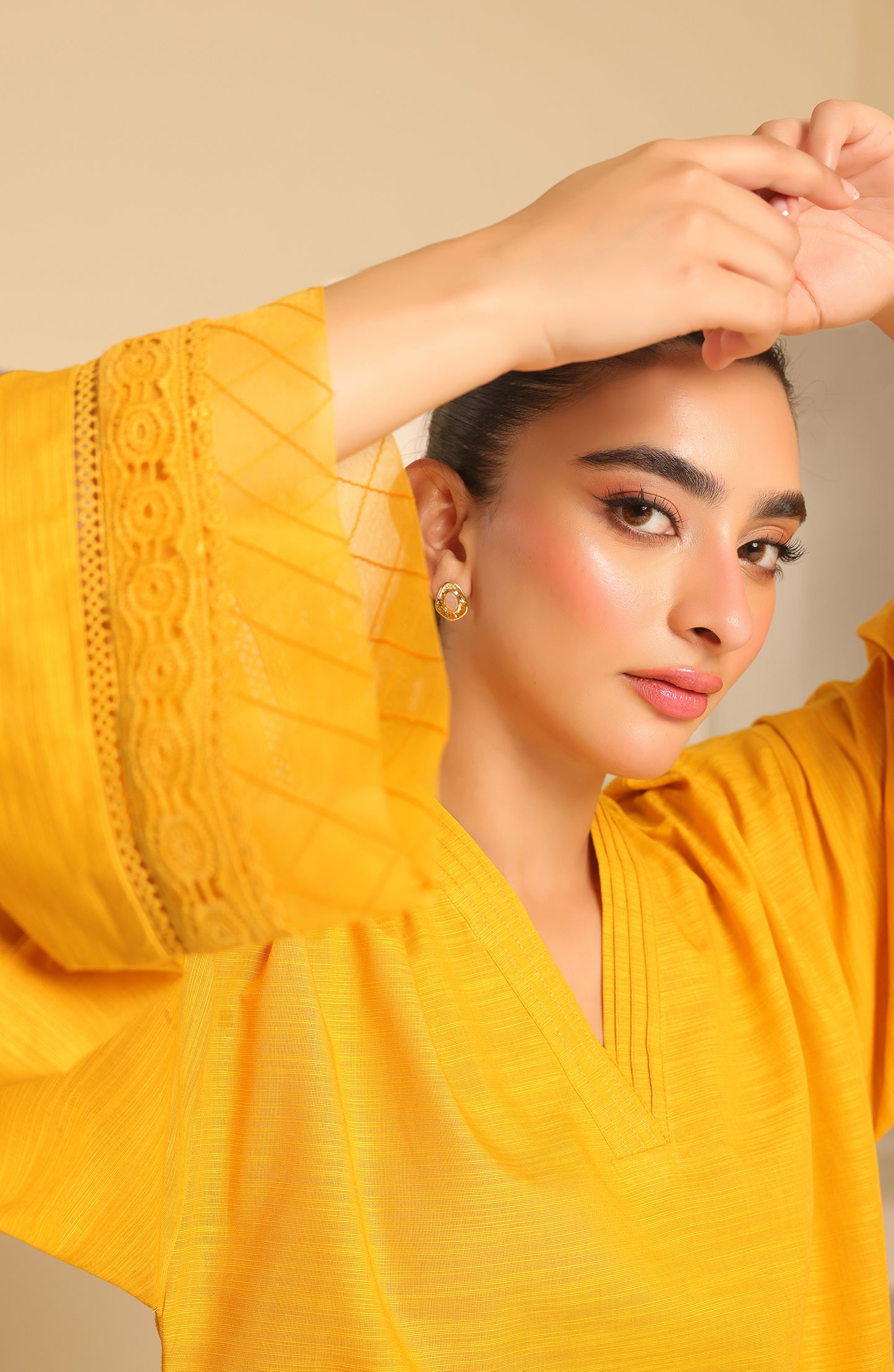 WRCK23W-2005 COTTON TEXTURED Women READY TO WEAR SHIRT PANTS