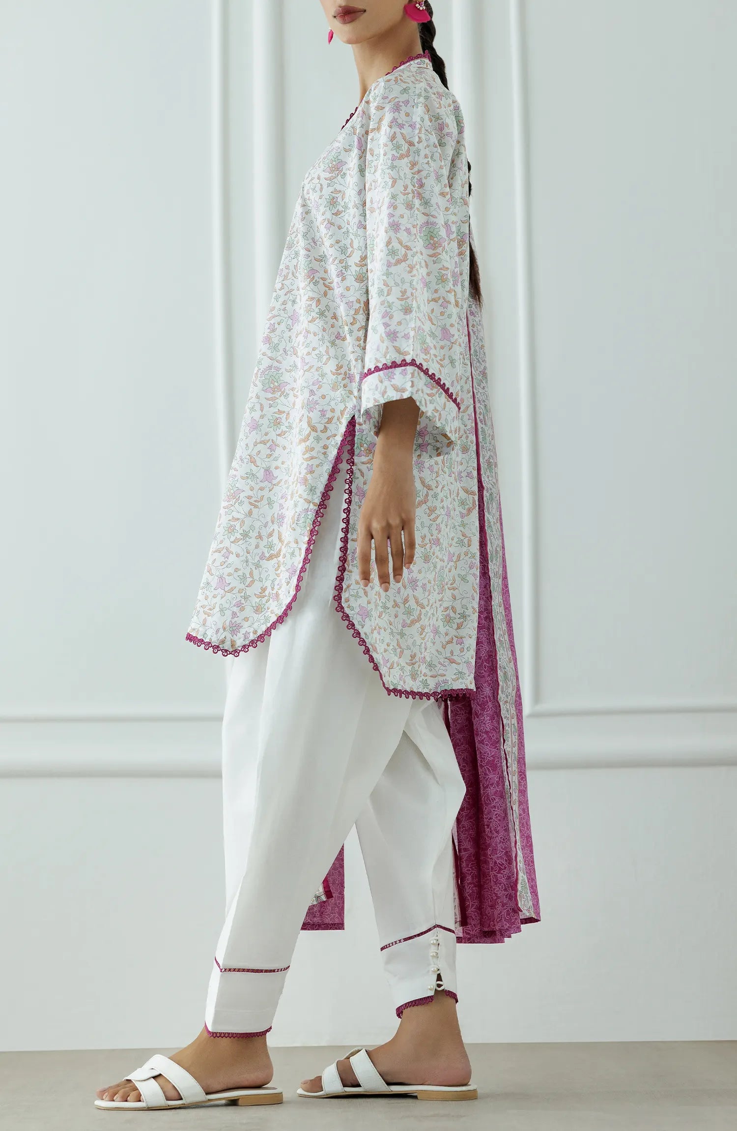 Stitched Printed Lawn Shirt Dupatta & Pant - 3 Piece - WRCL25S-1002