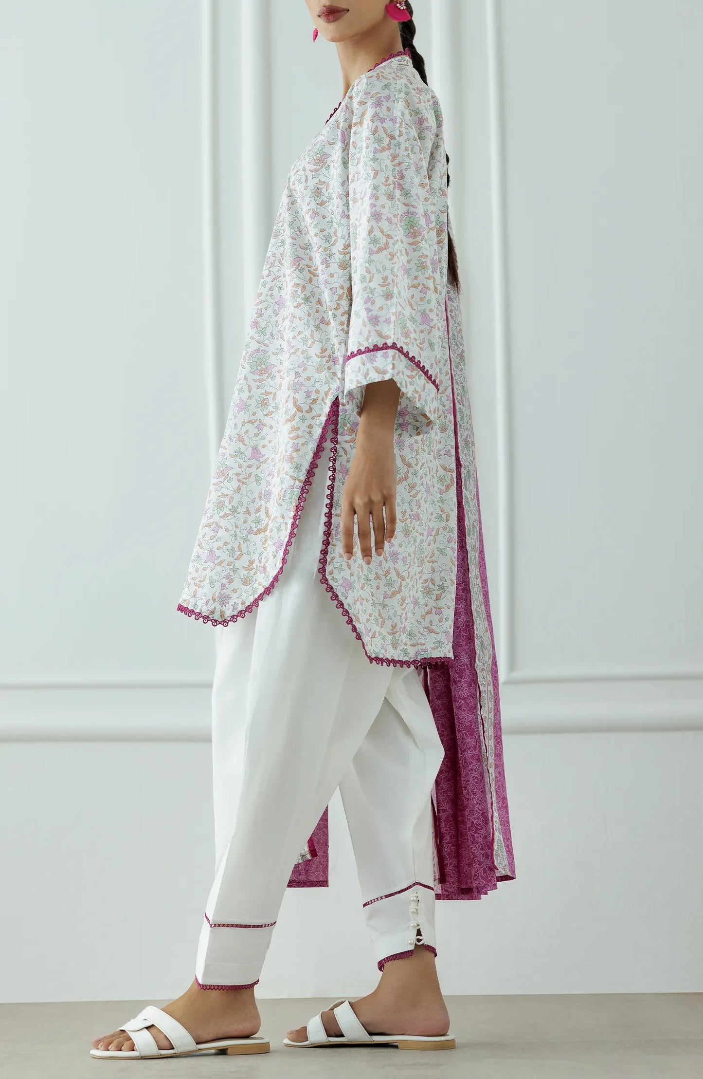 Stitched Printed Lawn Shirt Dupatta & Pant - 3 Piece - WRCL25S-1002