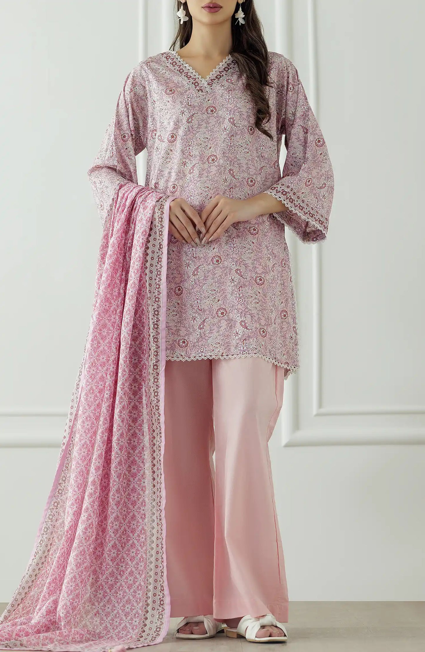 Stitched Printed Shirt Dupatta & Pant - 3 Piece - WRCL25S-1005