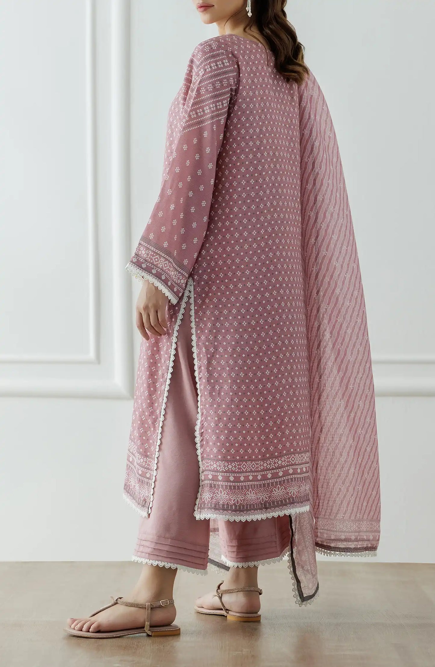 Stitched Premium Printed Raw Silk Shirt Dupatta & Pant - 3 Piece - WRCR24S-3003