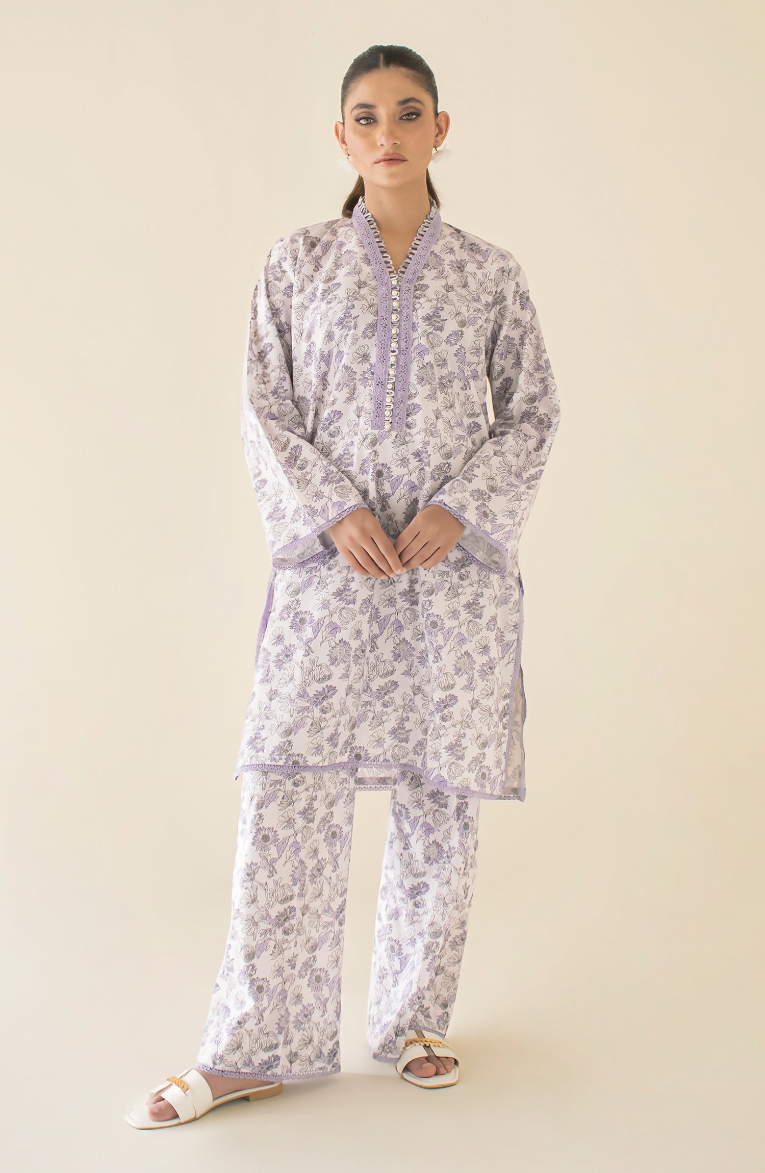 Stitched Printed Shirt & Pant - 2 Piece (CordSet) - WRCV24S-2008