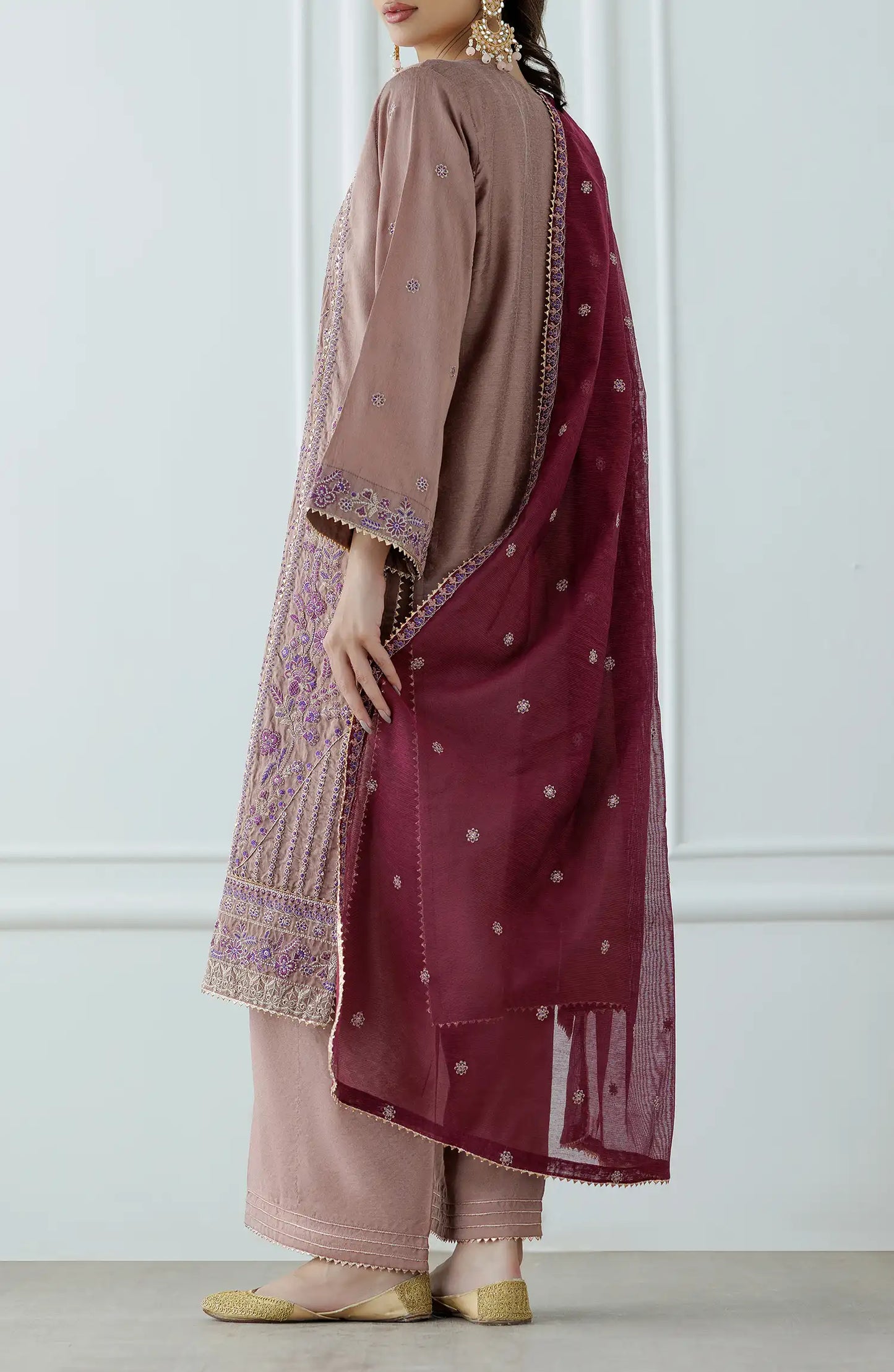 Stitched Luxury Lawn Festive Formal Shirt & Pant - 3 Piece - WRFS25S-3006