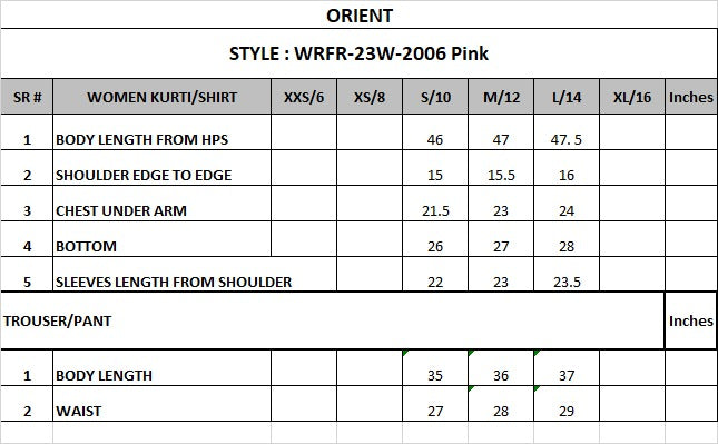 WRFR23W-2006 RAW SILK Women READY TO WEAR SHIRT PANTS