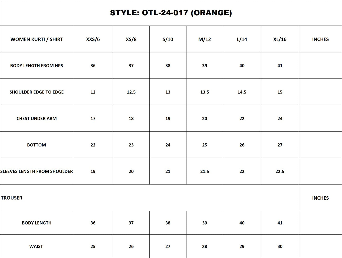 OTL-24-017/S OCHRE LAWN Women READY TO WEAR SHIRT DUPATTA PANTS