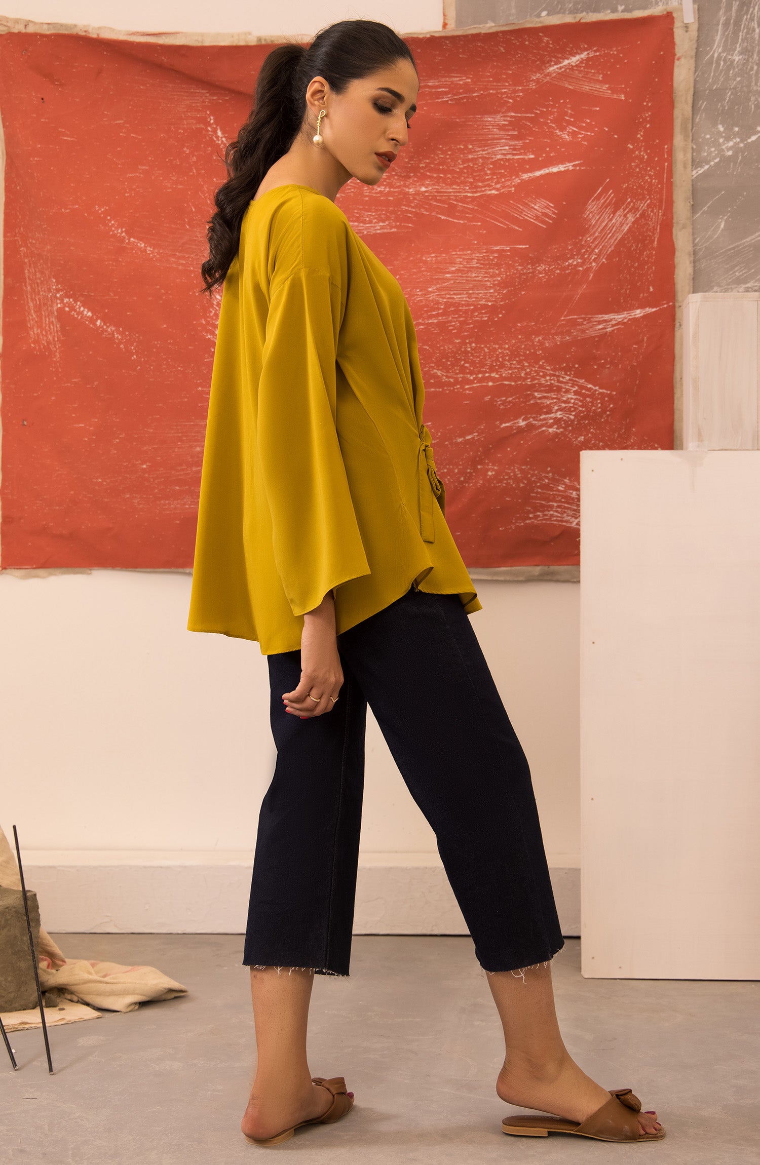 NRW-014/S GREEN COTTON SCSHIRT WESTERN SHIRT