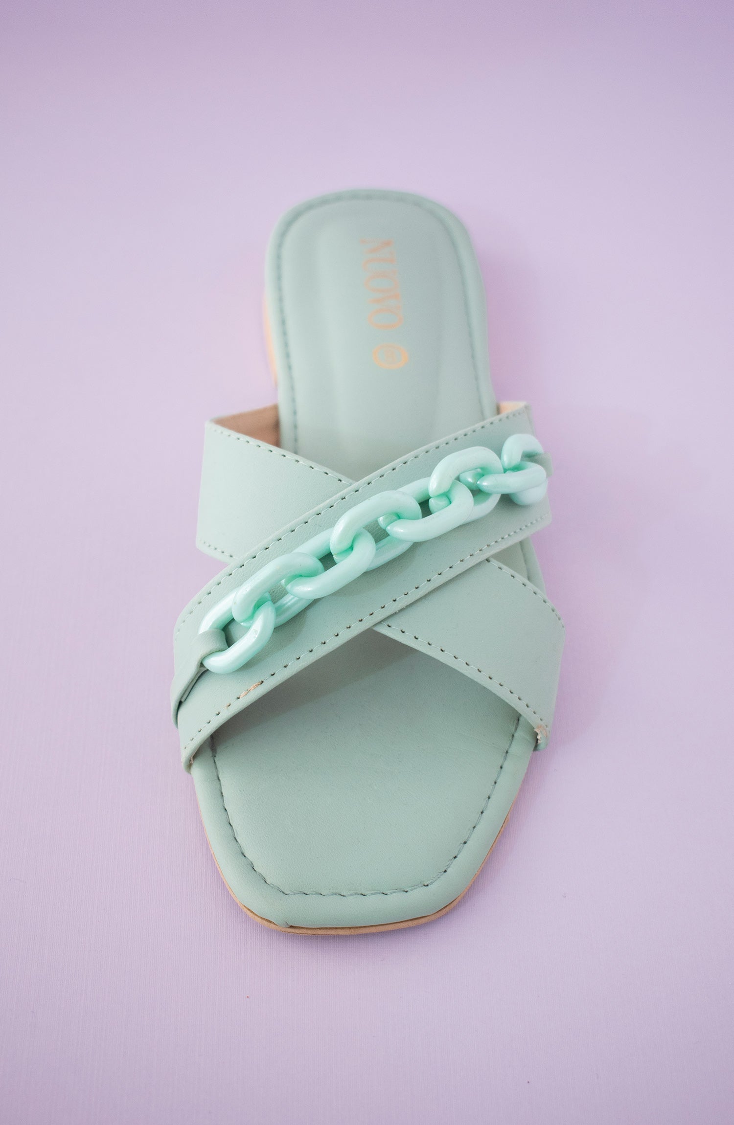 ORFS-22-002 SKY BLUE MIX  FOOTWEAR FLAT SANDALS