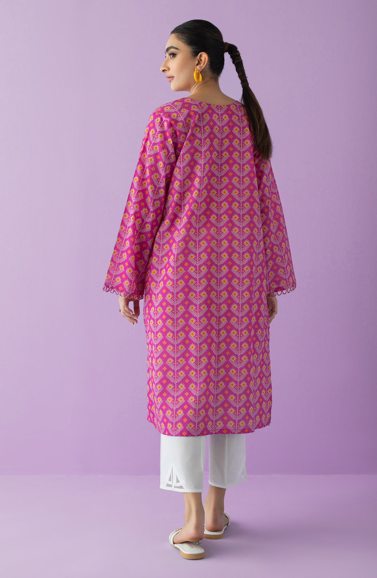 HCS-23-025/S PINK LAWN SCSHIRT READY TO WEAR SHIRT