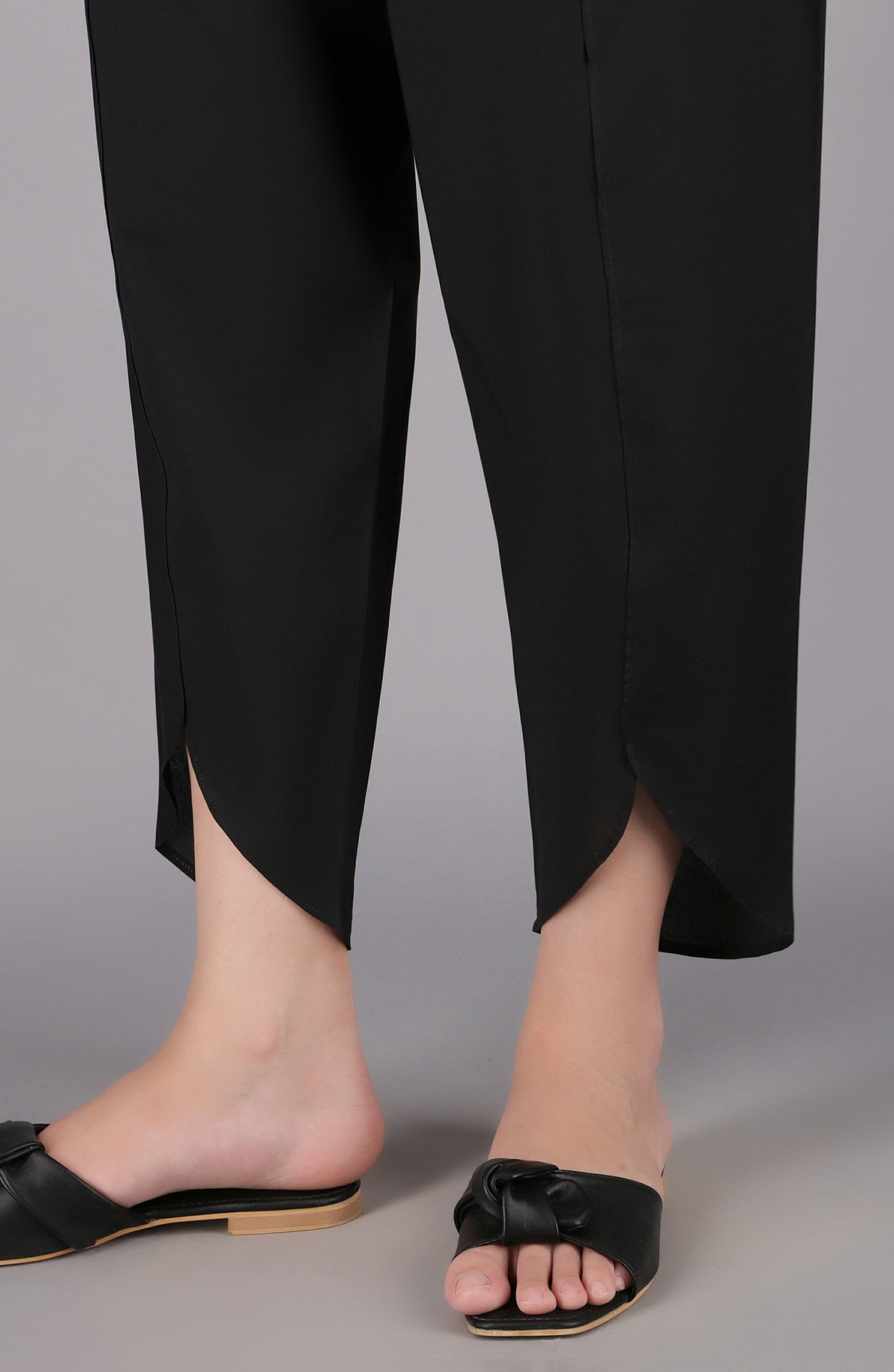 NRP-109/S BLACK CAMBRIC SCSHALWAR STITCHED BOTTOMS SHALWAR