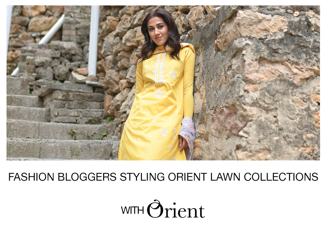 Fashion Bloggers styling Orient Lawn Collections