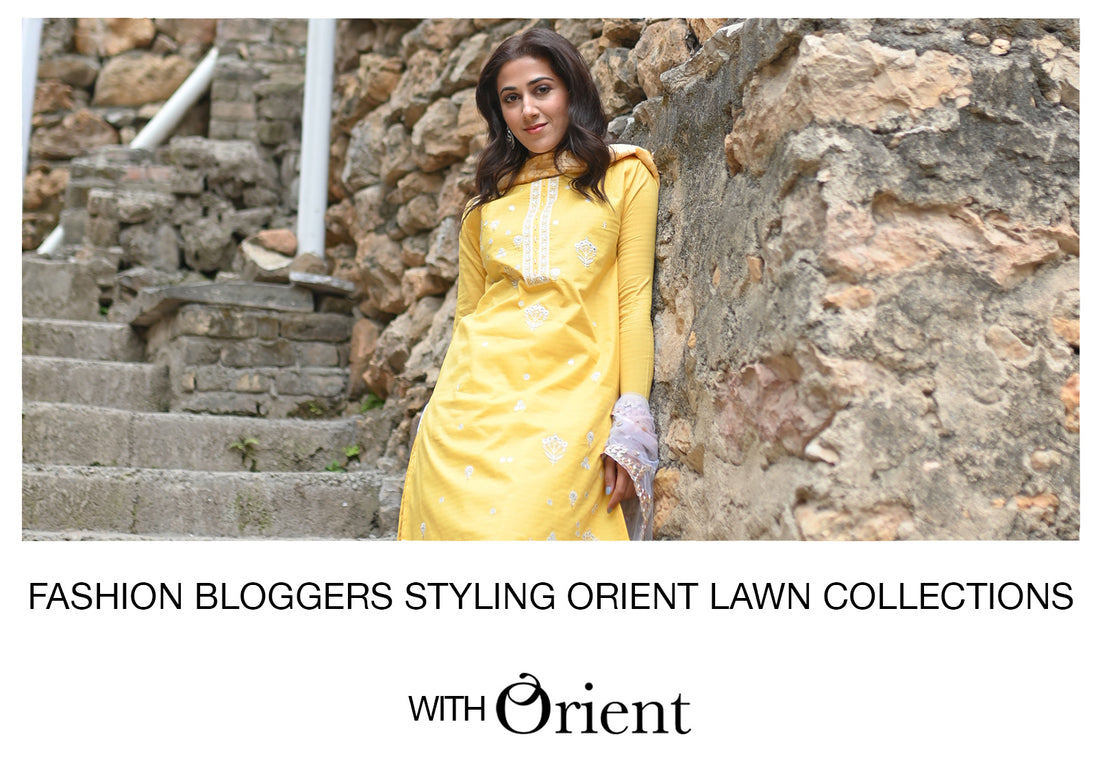 Fashion Bloggers styling Orient Lawn Collections