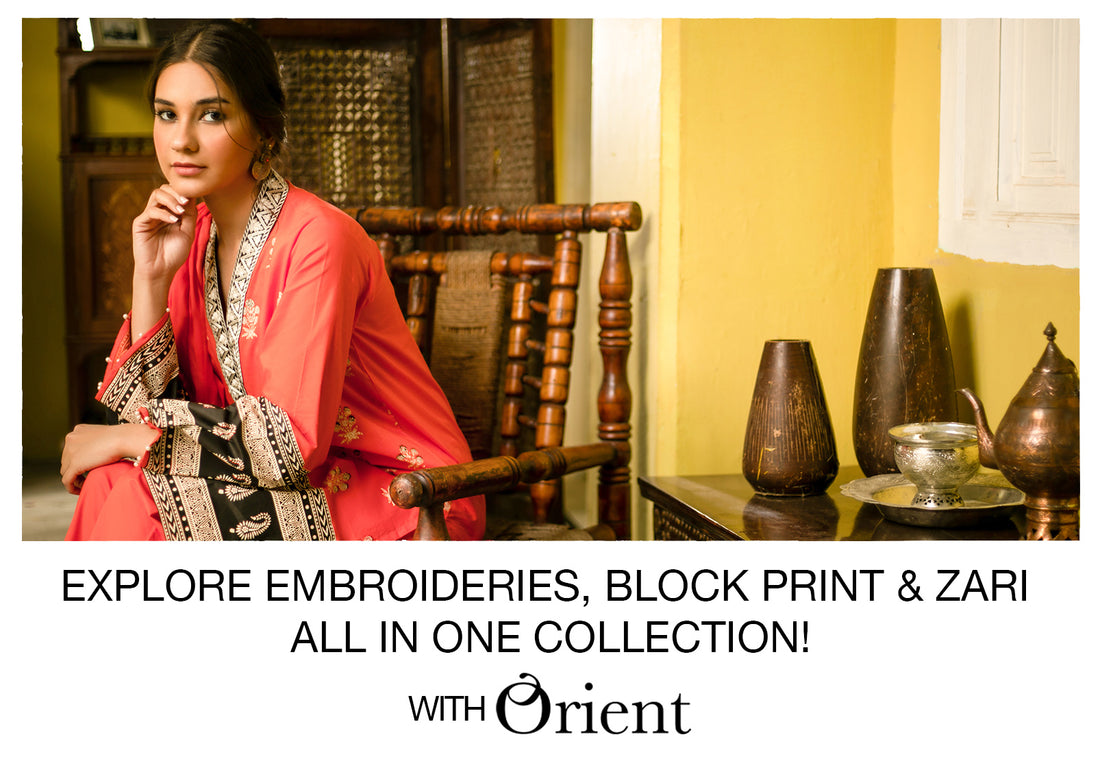 Explore embroideries, block print & Zari all in one collection!