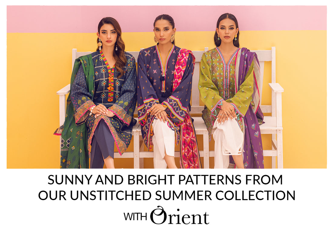 Sunny And Bright Patterns From Our Unstitched Summer Collection