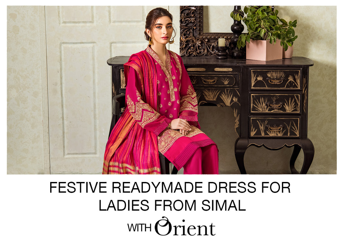 Festive readymade dress for ladies from Simal