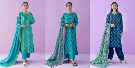 Embrace Timeless Elegance with Orient Textiles' Monochrome Unstitched Lawn Collection