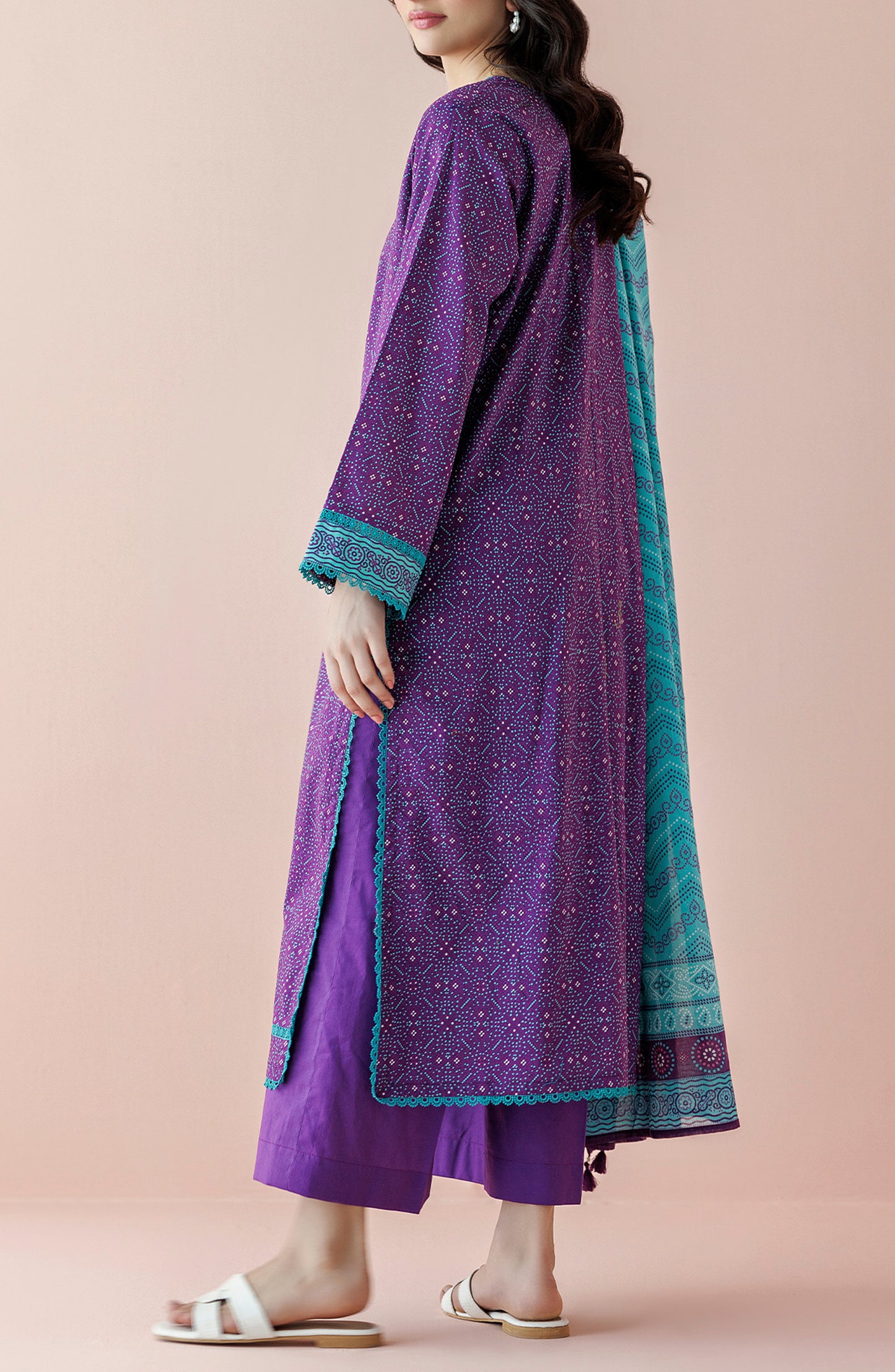 OTL-24-061/U MIDNIGHT PLUM LAWN Women UNSTITCHED SHIRT DUPATTA PANTS