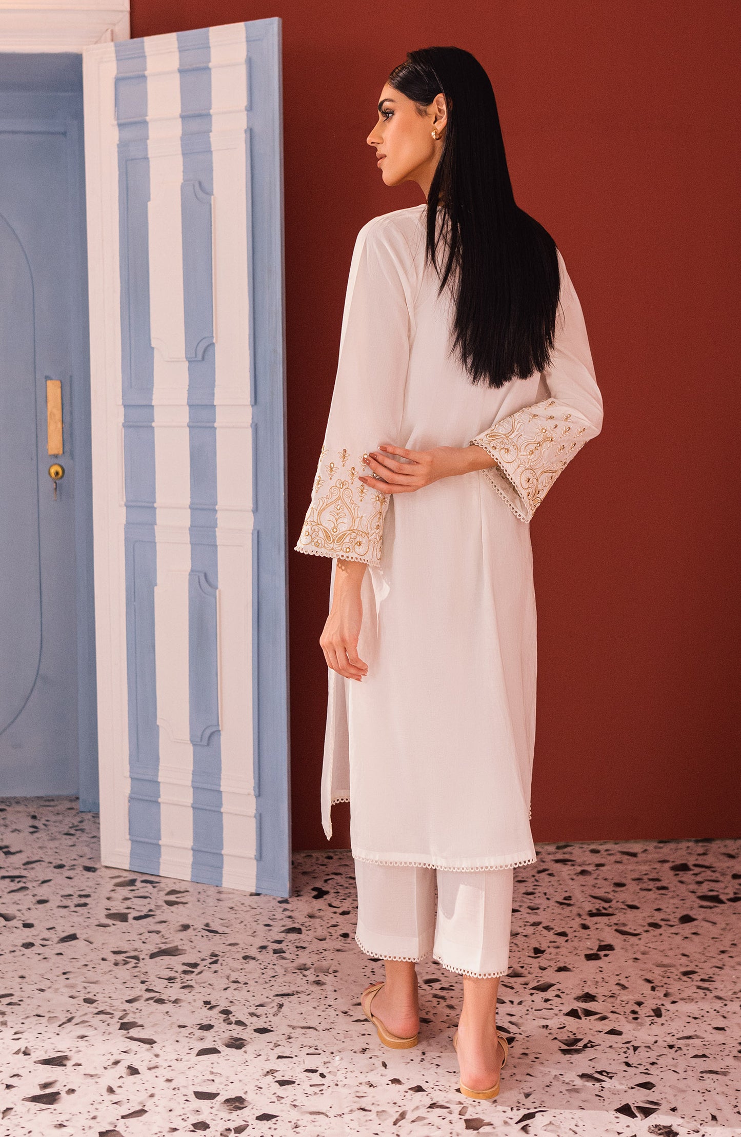 WRHC23S-2007 CAMBRIC  READY TO WEAR SHIRT PANTS